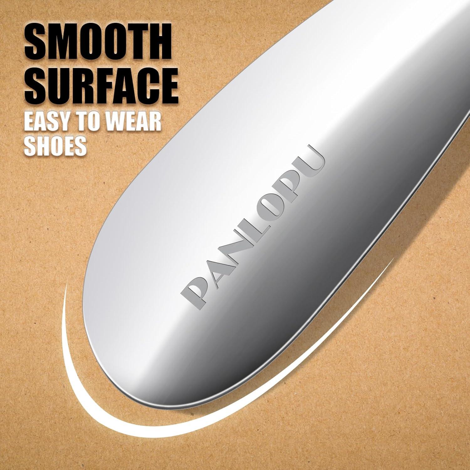 Cuerno de Zapato de Metal PANLOPU 19 cm Ergonomico Plateado