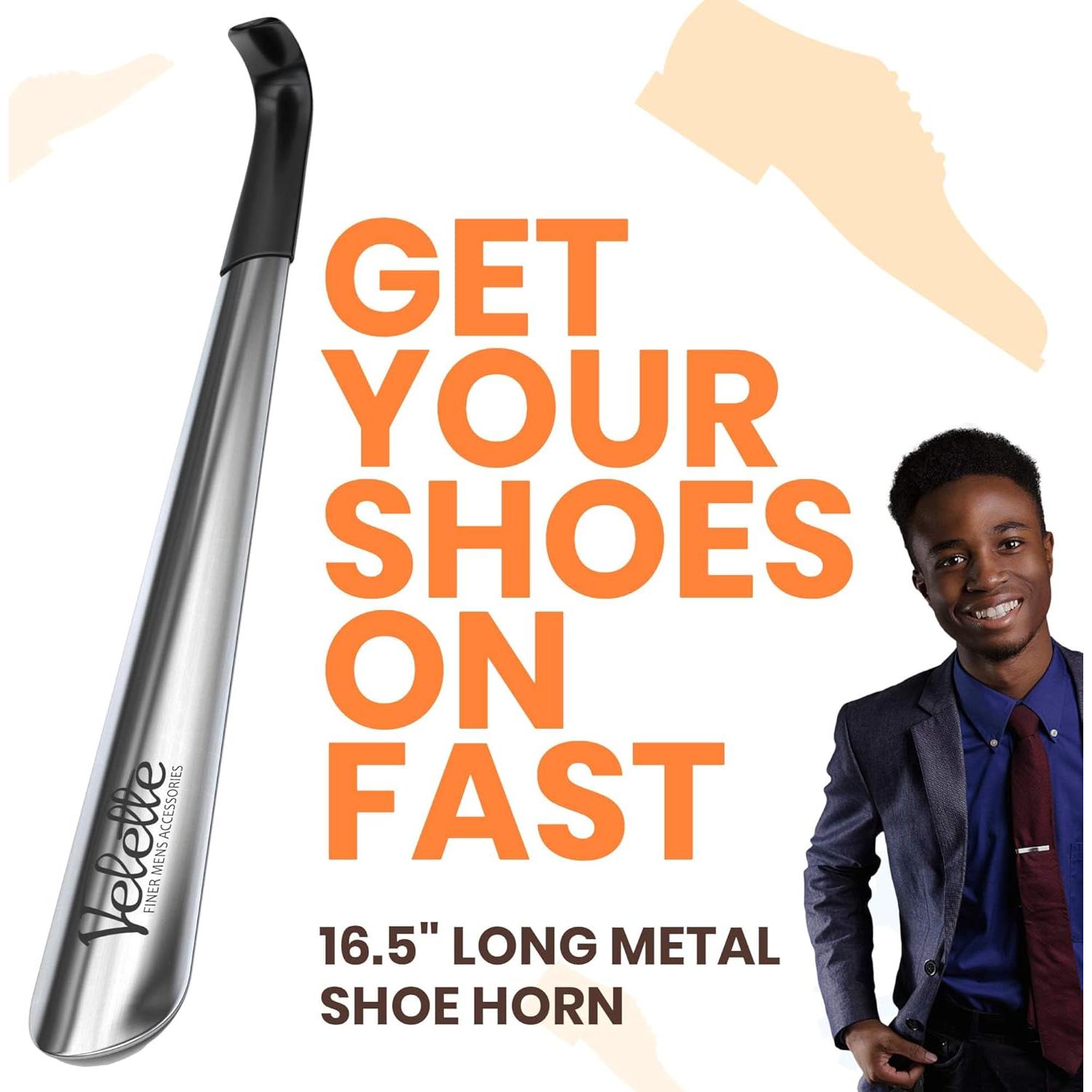 Calzador Largo y de Viaje Velette - 41.91 cm y 19.05 cm