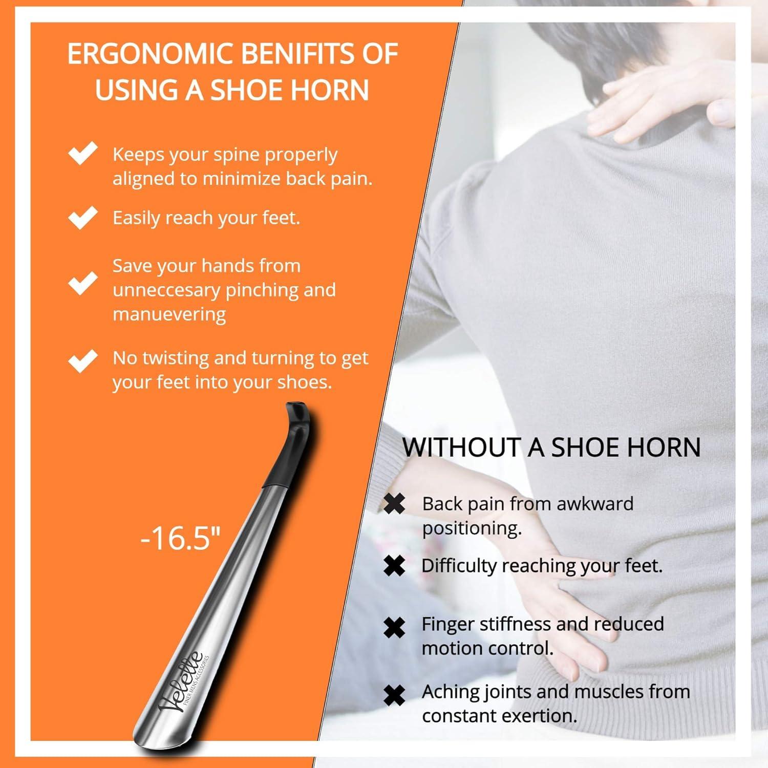 Calzador Largo y de Viaje Velette - 41.91 cm y 19.05 cm