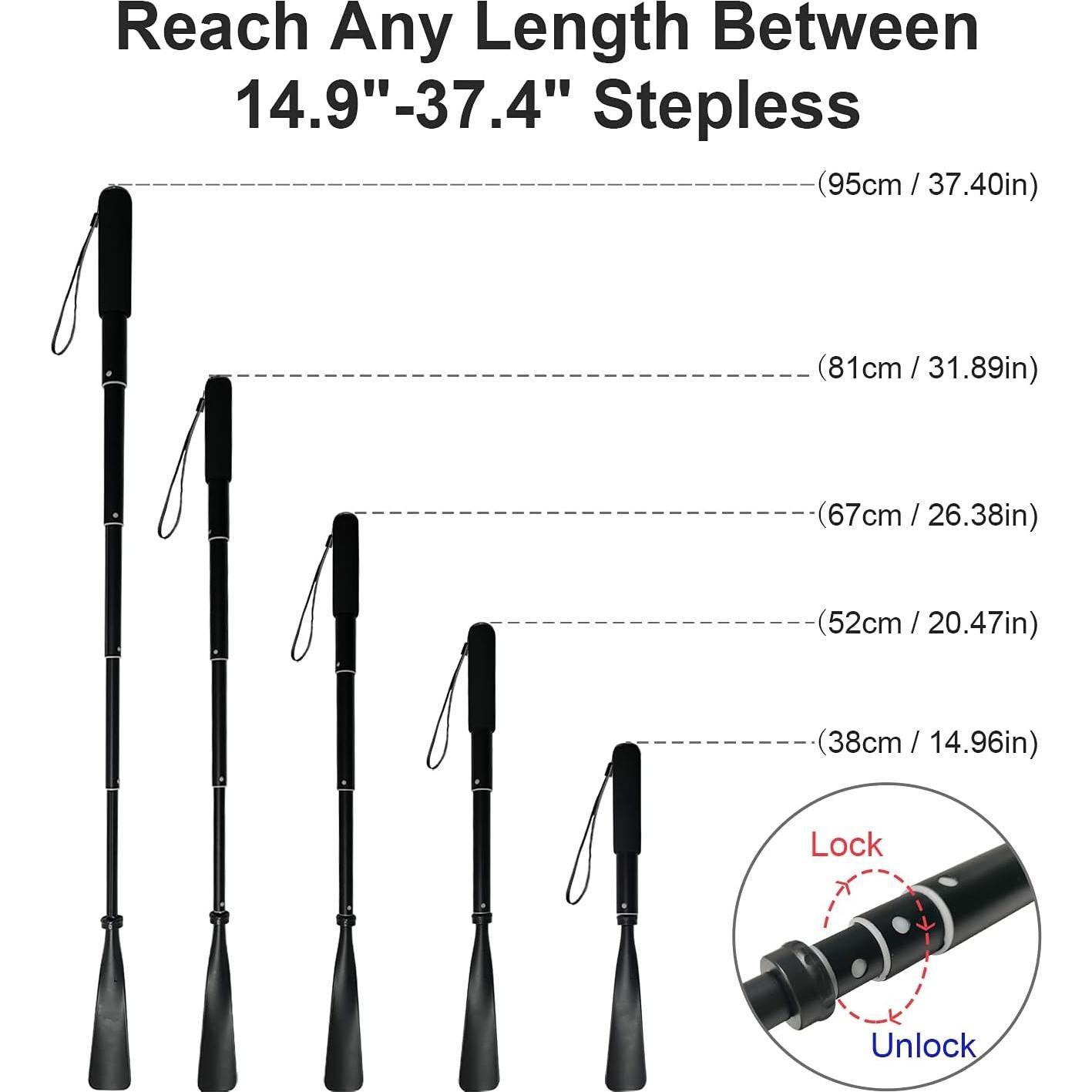 Cuerno de Zapato Telescópico TriPro 38-95 cm Aluminio