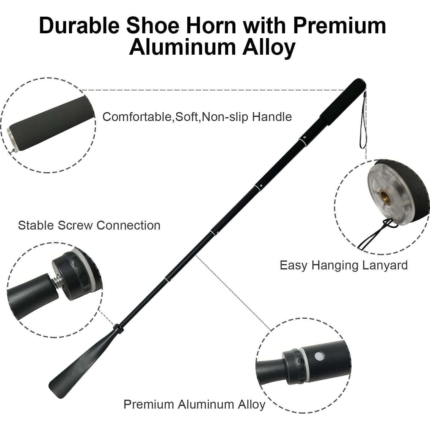 Cuerno de Zapato Telescópico TriPro 38-95 cm Aluminio