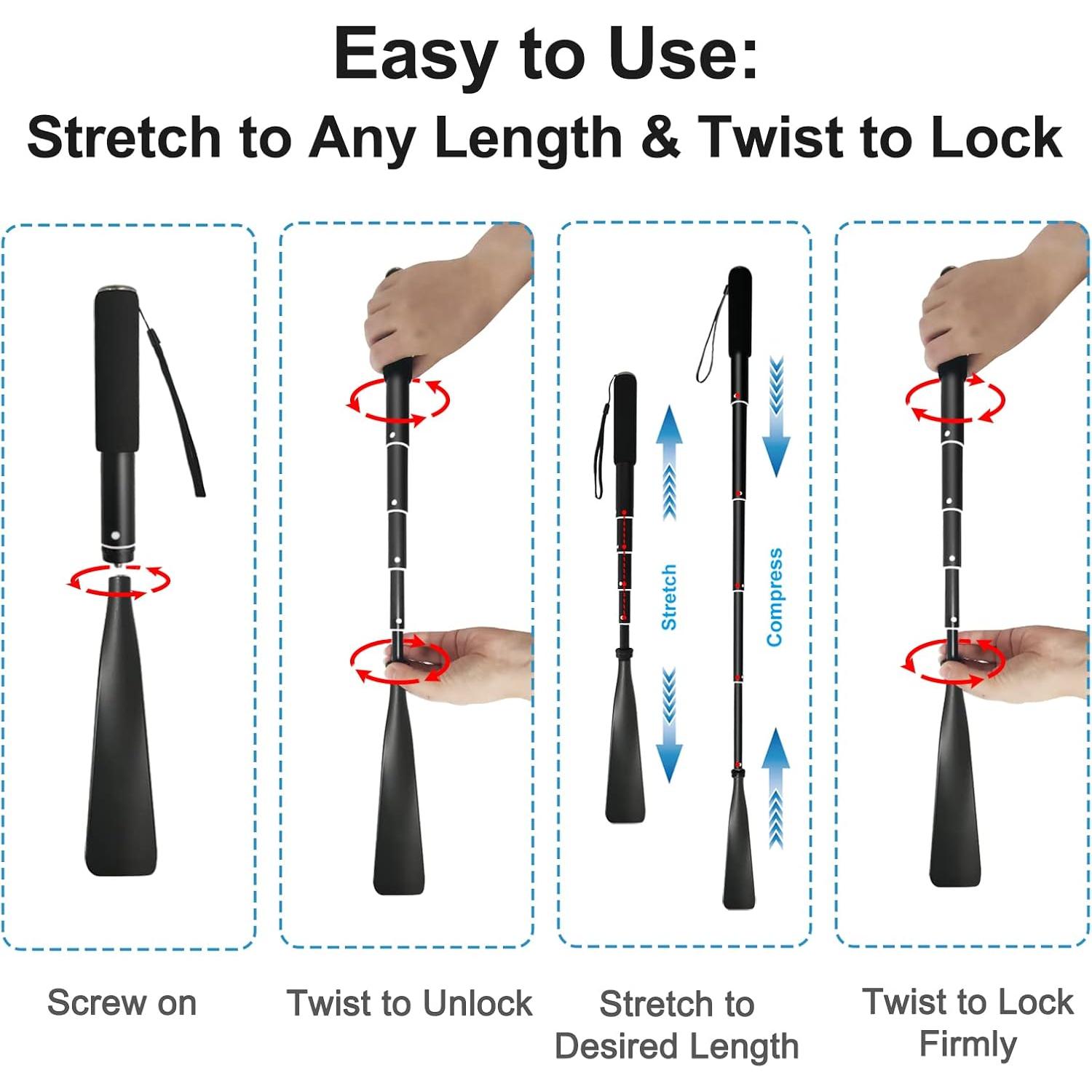Cuerno de Zapato Telescópico TriPro 38-95 cm Aluminio