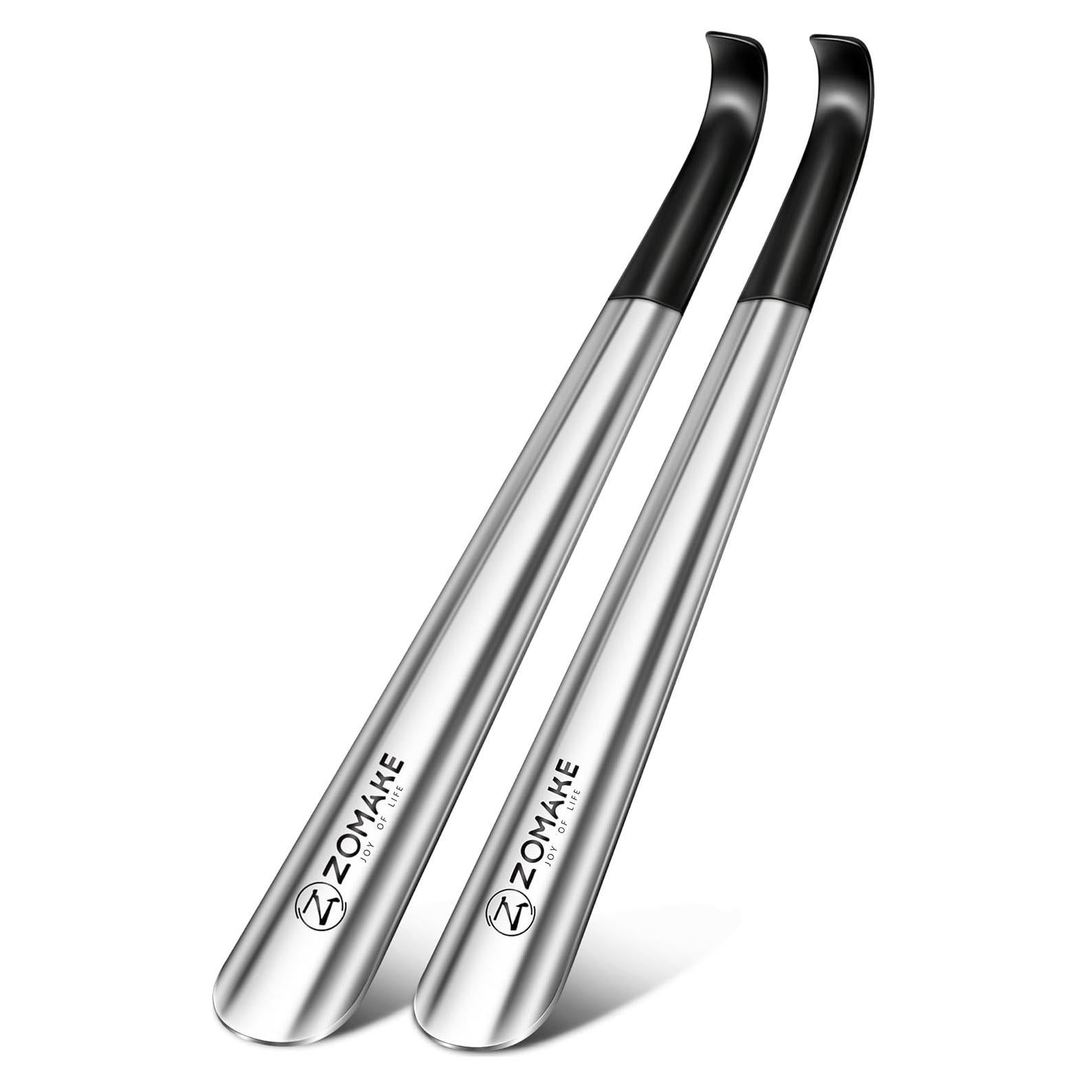 Cuerno de Zapato ZOMAKE de Metal con Mango Largo 41.91 cm - 2 Pcs