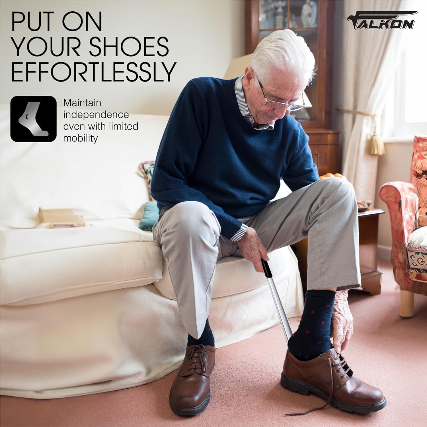 Cuerno de Zapato Falkon Mango Largo 41.91 cm y 19.05 cm