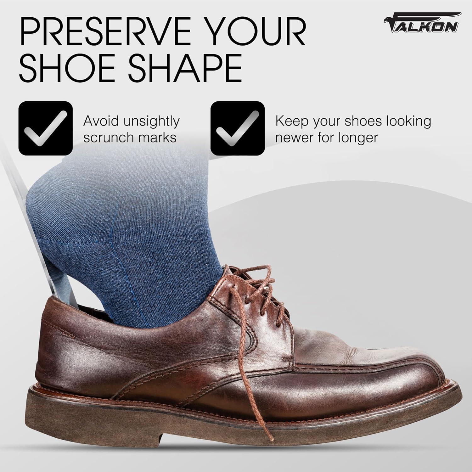 Cuerno de Zapato Falkon Mango Largo 41.91 cm y 19.05 cm