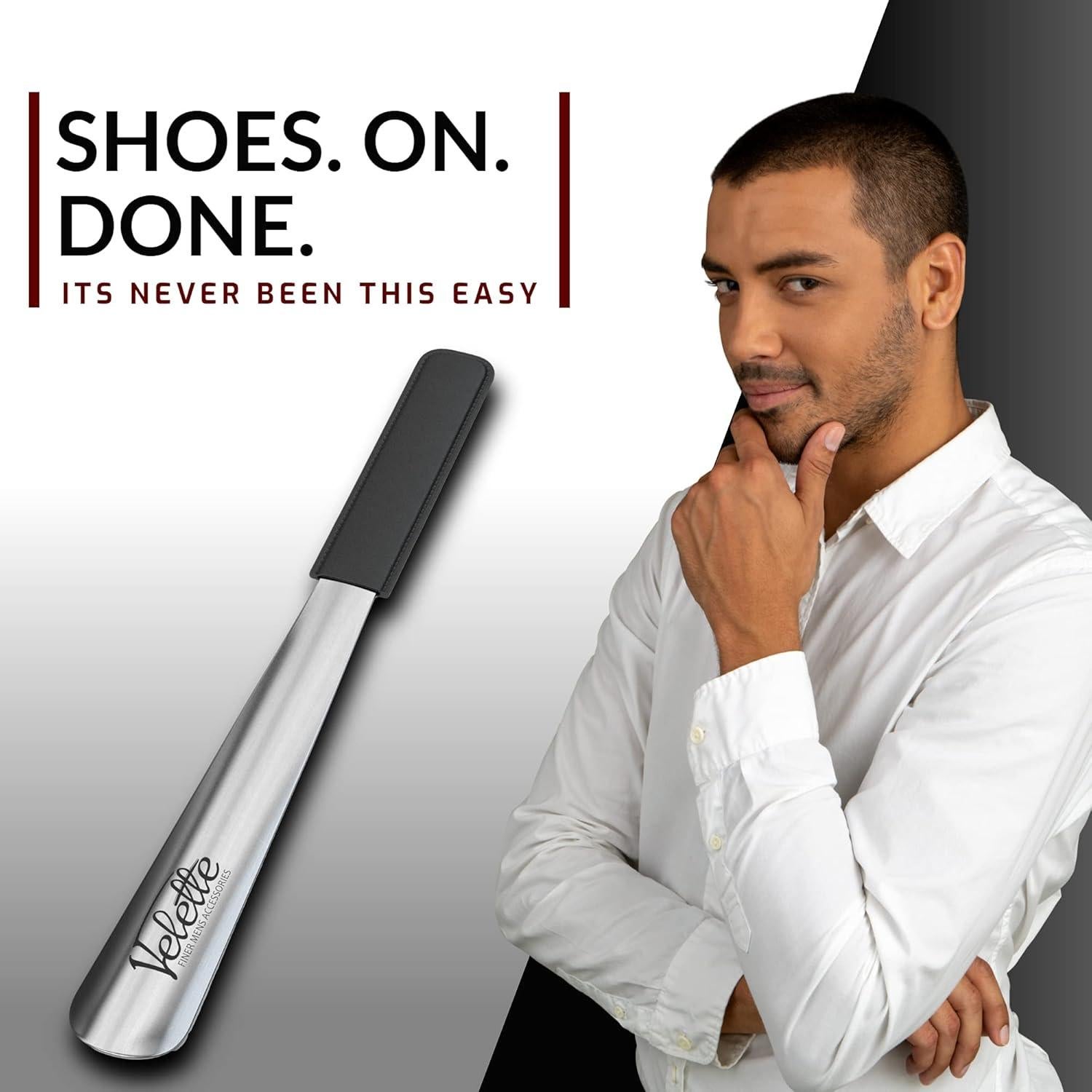 Cuerno de Zapato Largo Velette Metal 38.1 cm para Viajes