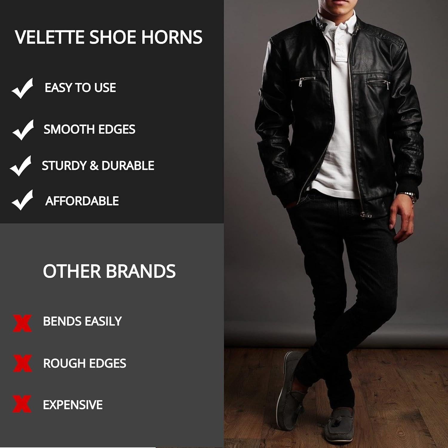 Cuerno de Zapato Largo Velette Metal 38.1 cm para Viajes