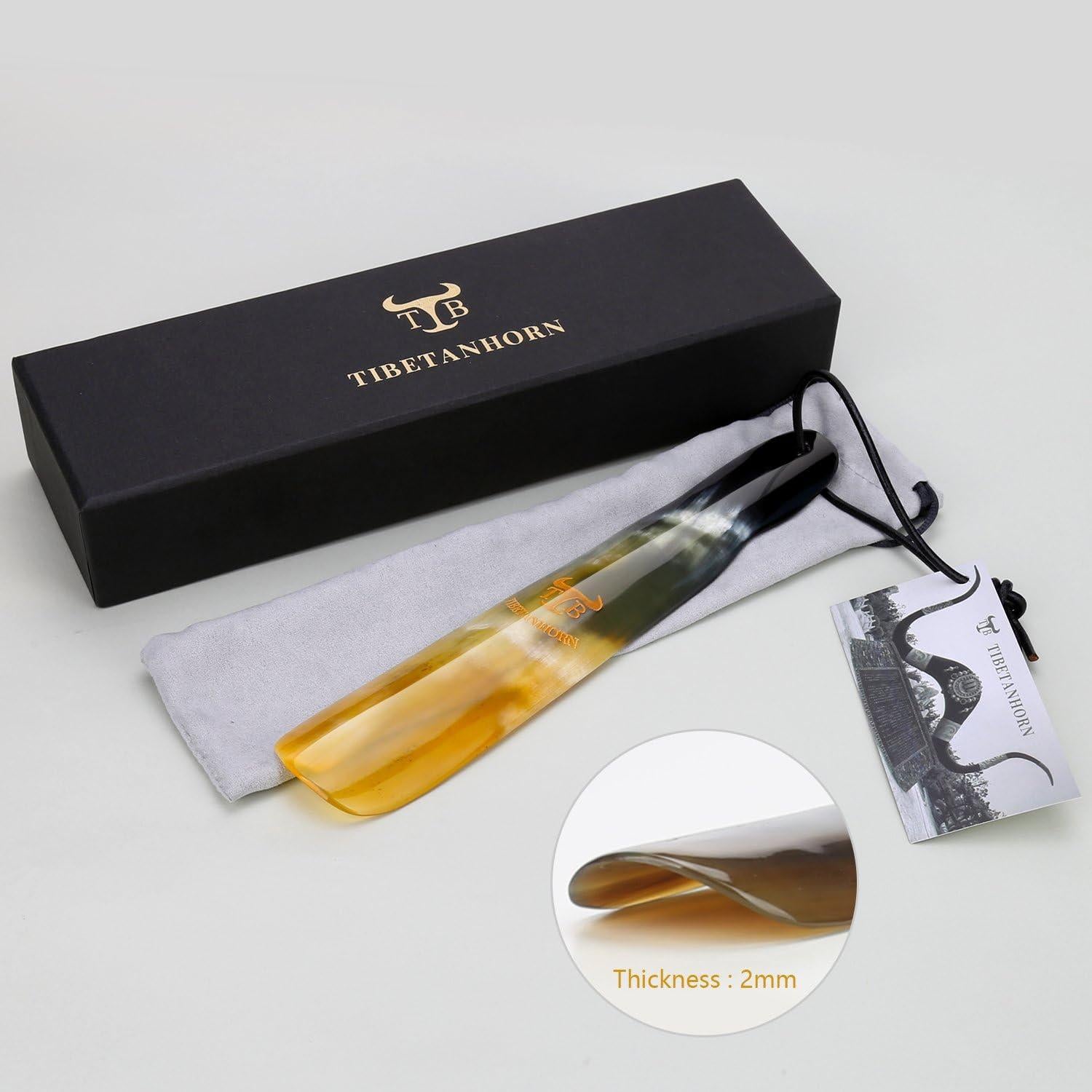 Cuerno de zapato Tibetanhorn natural 22.1-23.9 cm para hombres