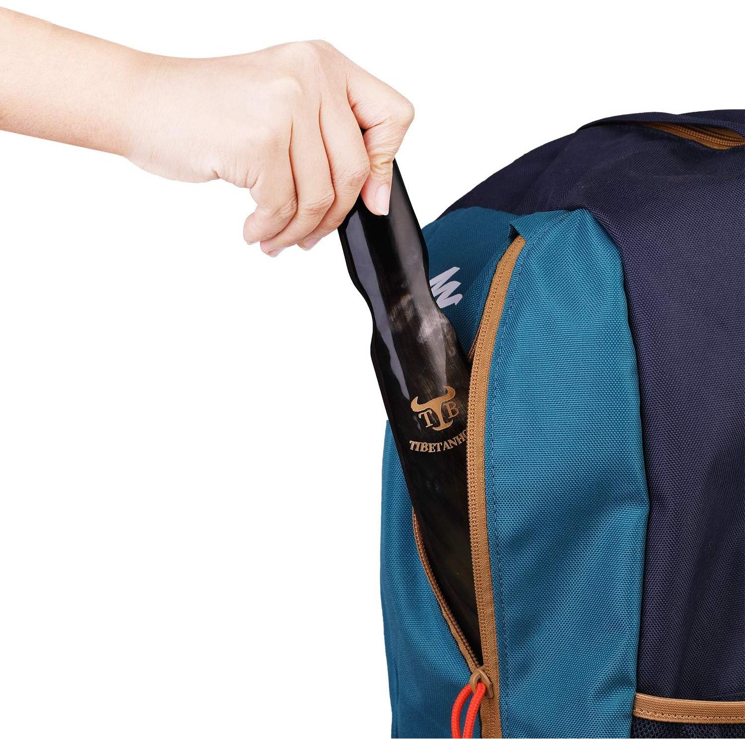 Cuerno de zapato Tibetanhorn natural de yak 22.1-23.9 cm