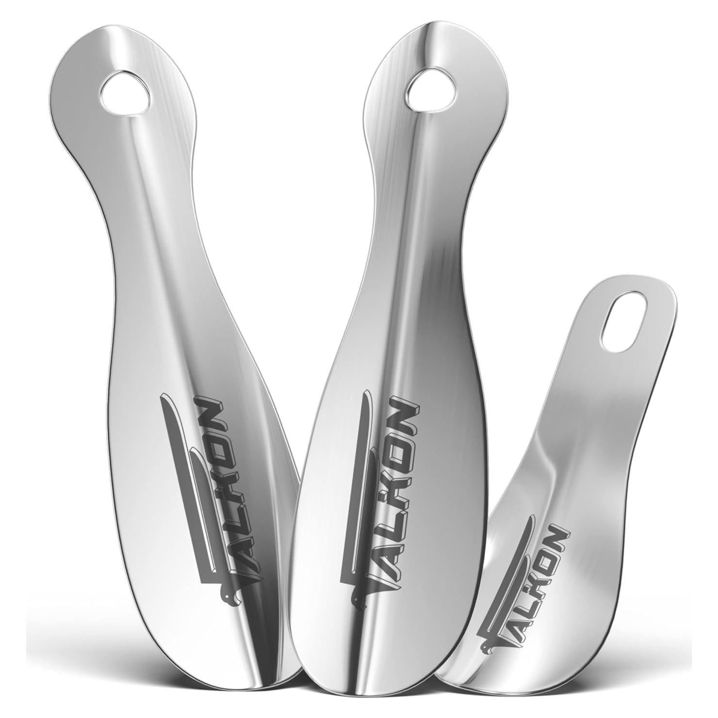 Set de 3 Calzadores de Metal FALKON 19.05 cm para Viajes