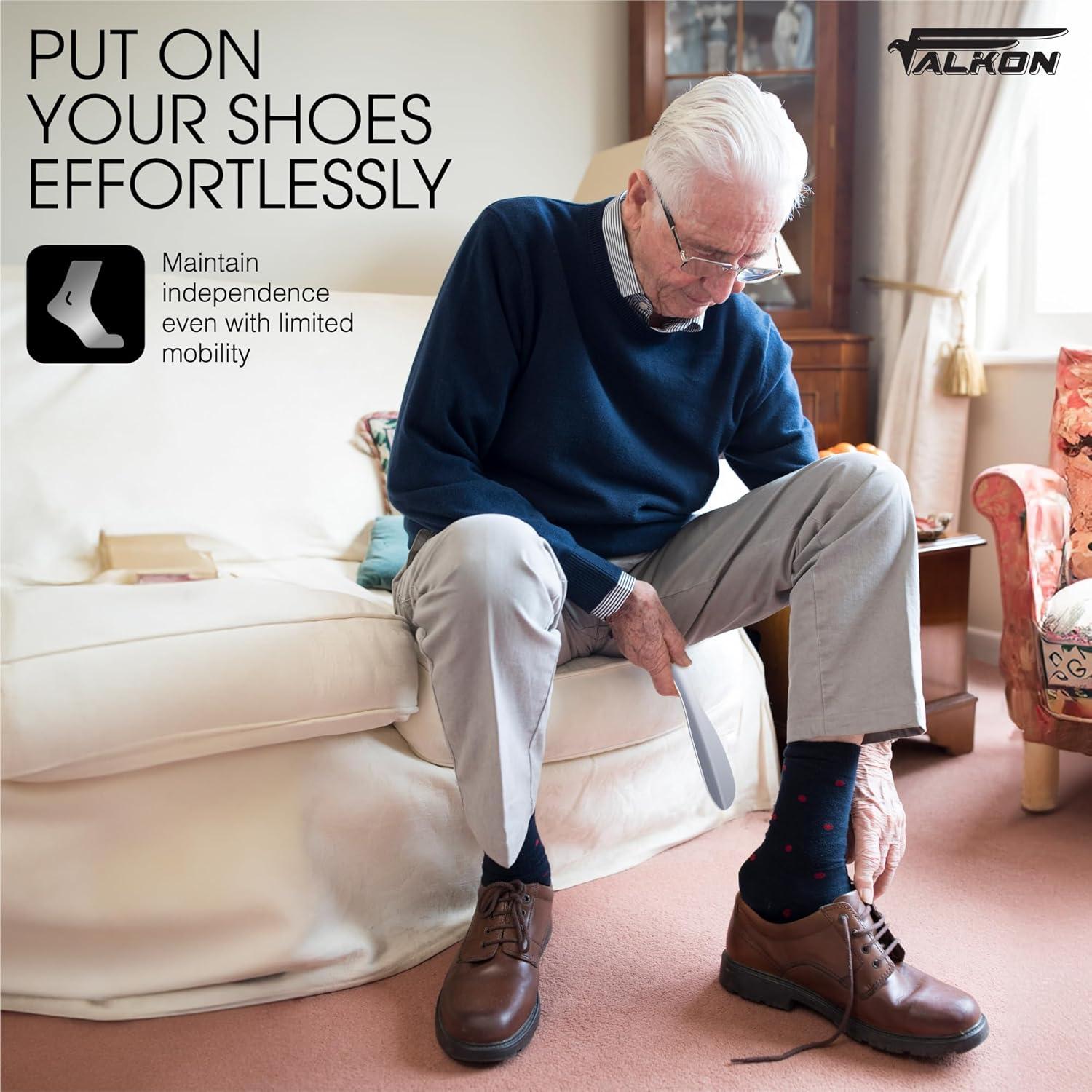 Set de 3 Calzadores de Metal FALKON 19.05 cm para Viajes