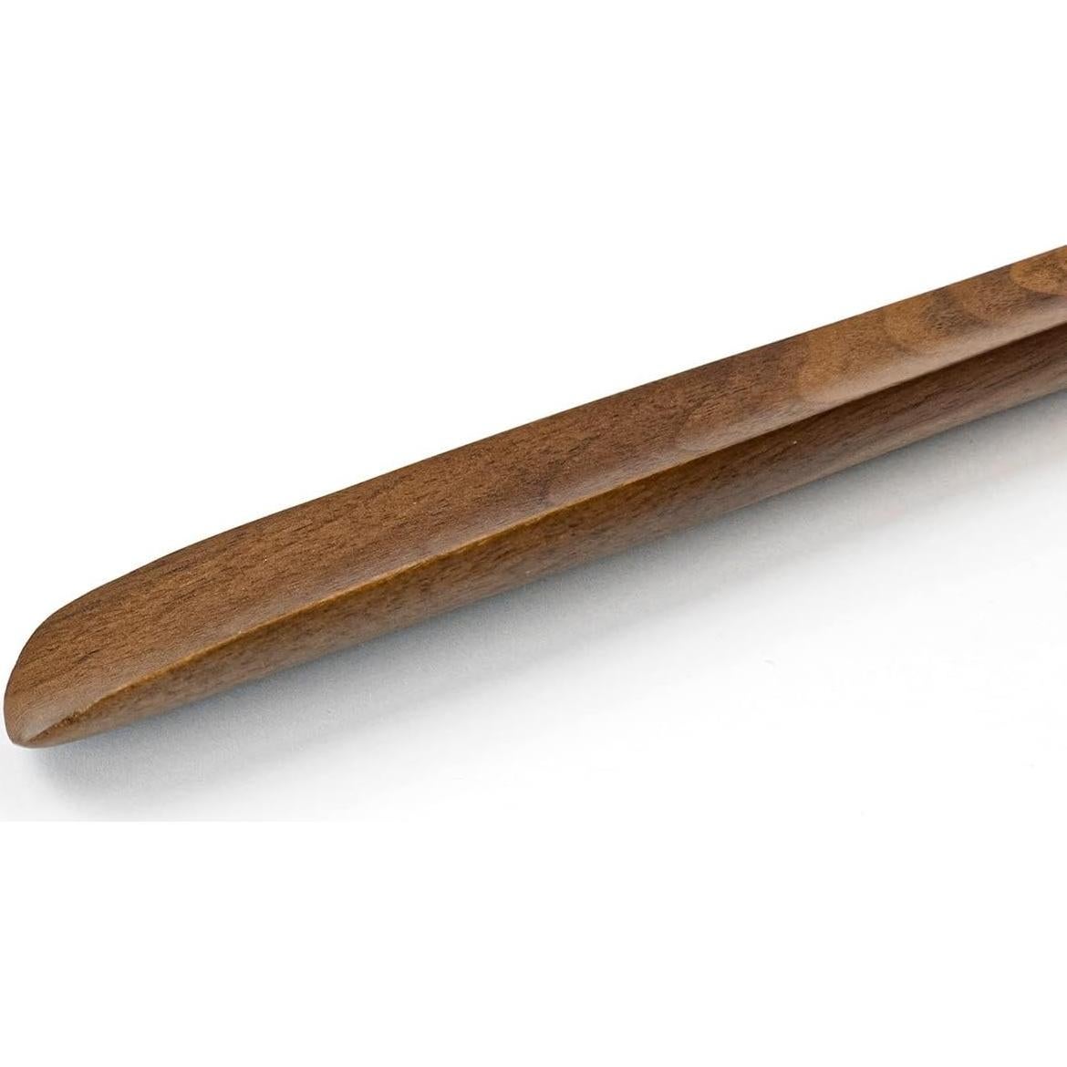 Cuchara de Zapato de Madera de Nuez Negra 60 cm para Ancianos