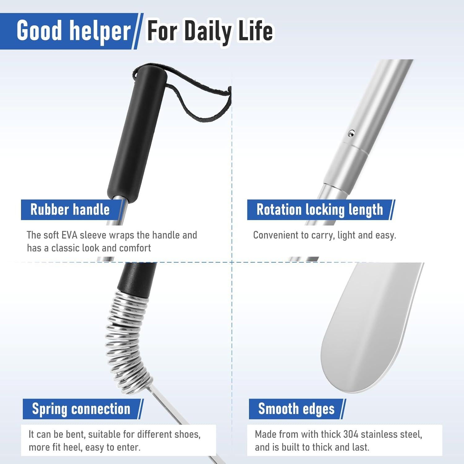 Cuerno de Zapato Extensible Fanwer Ajustable 40.64 a 78.74 cm