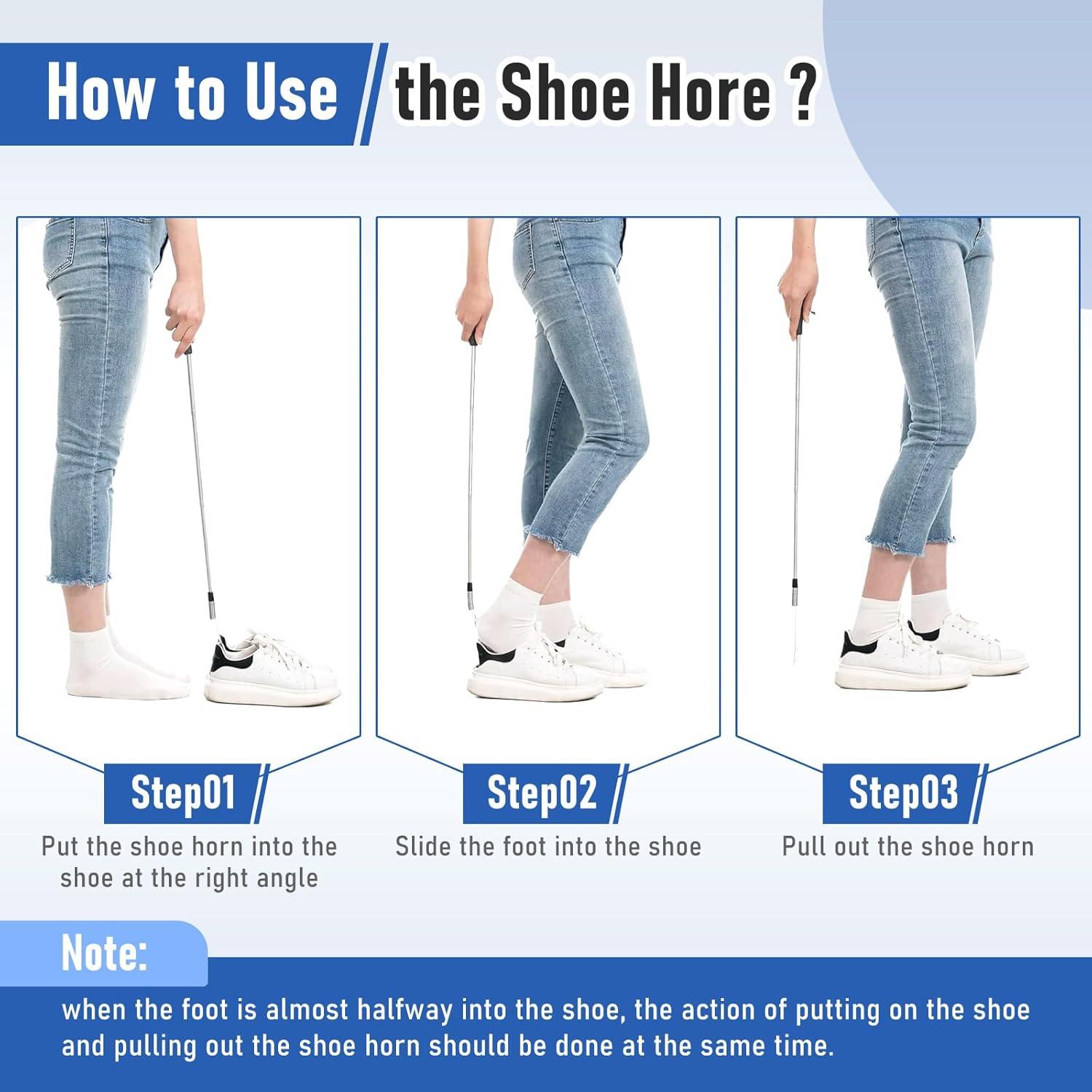 Cuerno de Zapato Extensible Fanwer Ajustable 40.64 a 78.74 cm