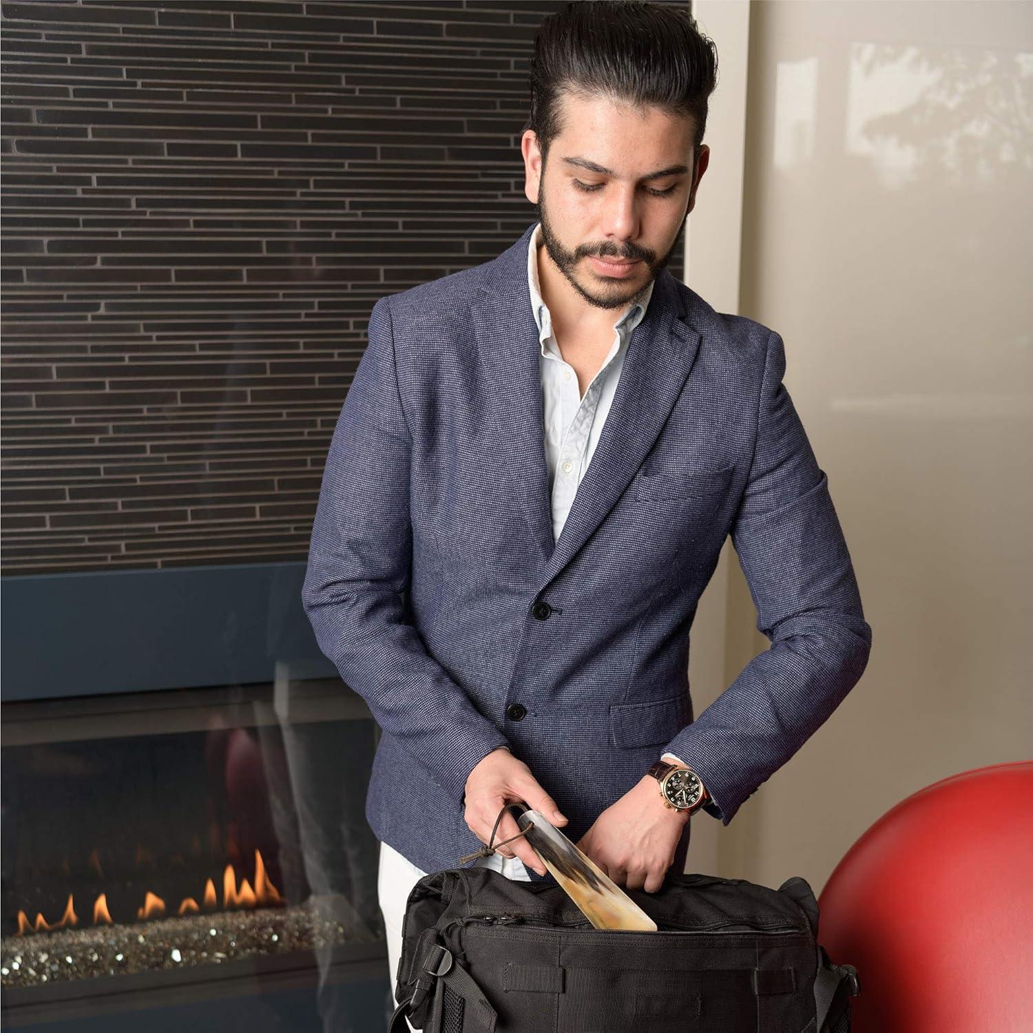 Lucky Franc's Cuerno de Zapato Real para Hombre 18.4 cm