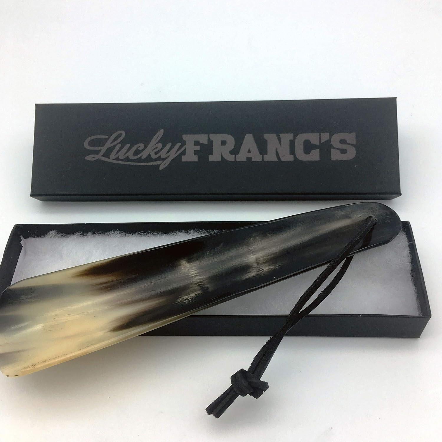 Lucky Franc's Cuerno de Zapato Real para Hombre 18.4 cm