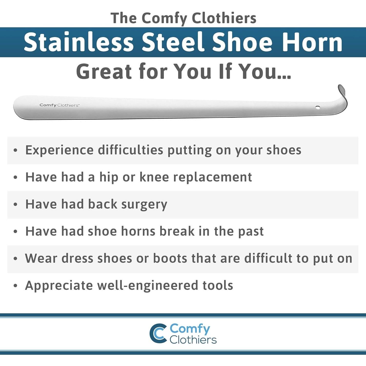 Cuerno de Zapato Comfy Clothiers Acero Inoxidable 58 cm