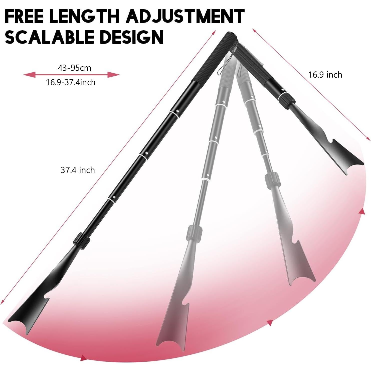 Calzador Telescópico JJDPARTS 42.9-95.2 cm con Gancho