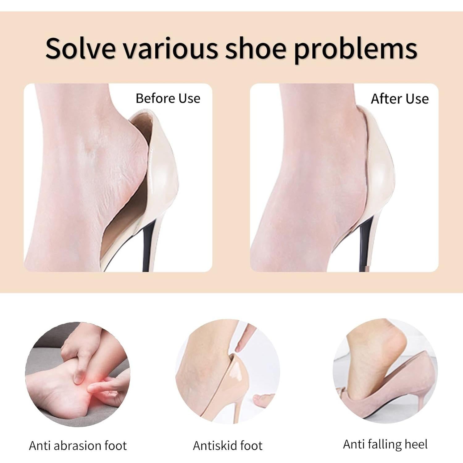 Almohadillas antideslizantes para talones EIRMAT - 4 pares