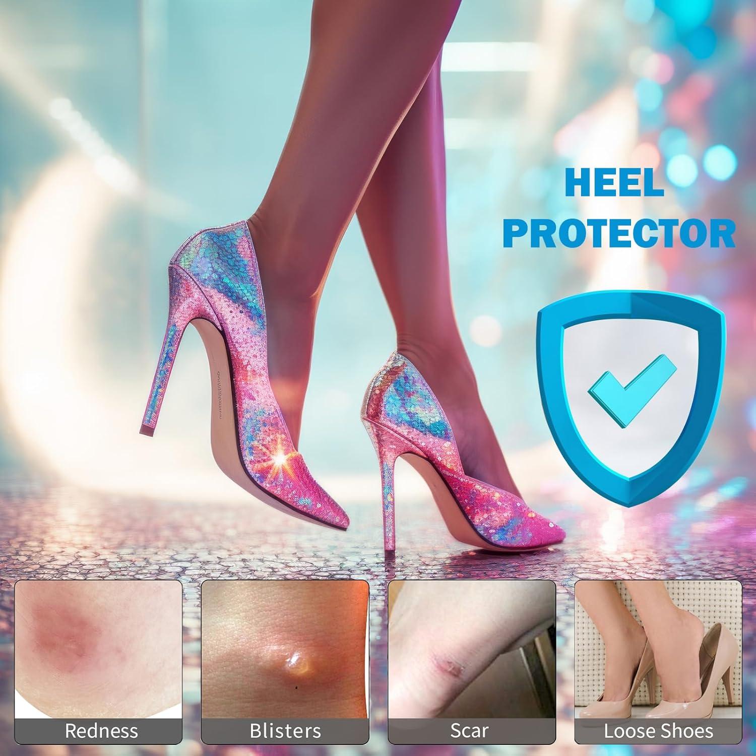 6 Pares Almohadillas de Talón Comfowner - Beige y Negro