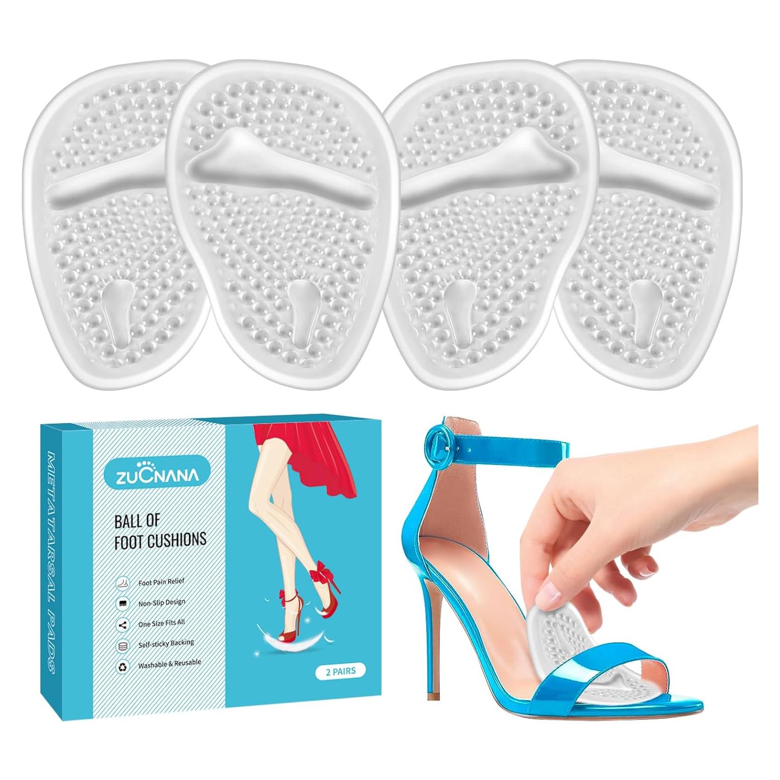 Cojines de Gel para Talón ZUCNANA - Alivio Dolor Mujeres