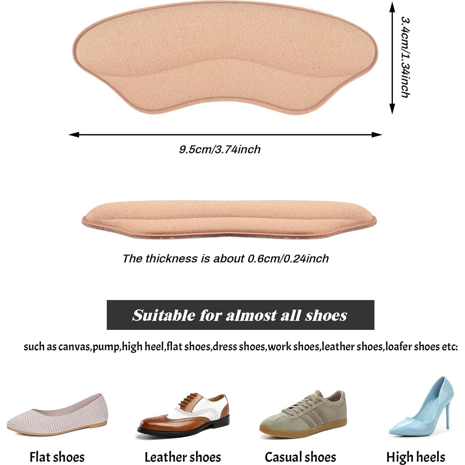 Almohadillas de Talón Antideslizantes Makryn - 4 Pares Multicolor