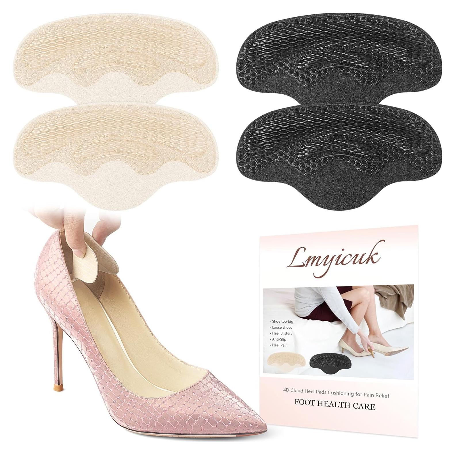 Almohadillas de Talón Lmyicuk 4D Cloud - 2 Pares Multicolor