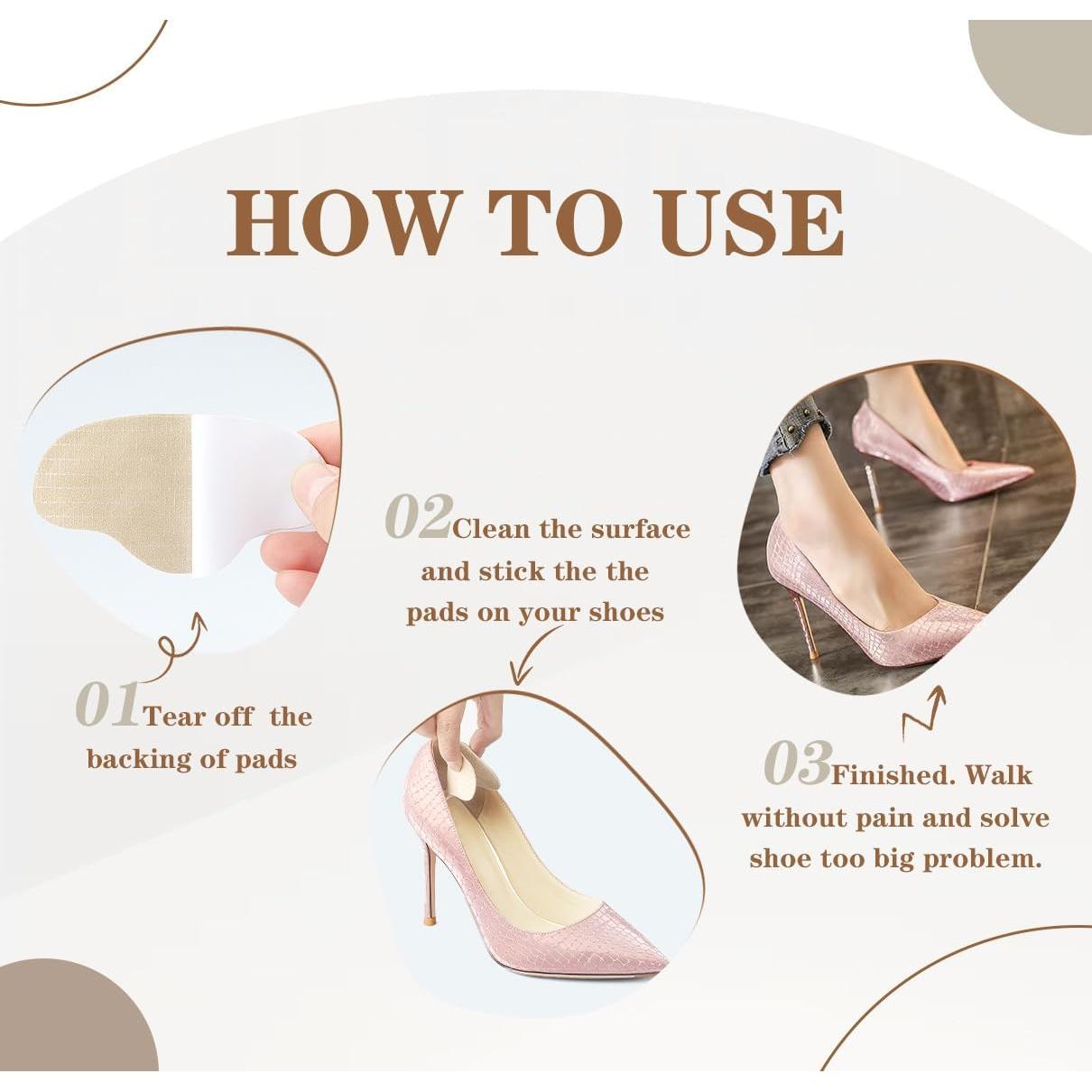 Almohadillas de Talón Lmyicuk 4D Cloud - 2 Pares Multicolor