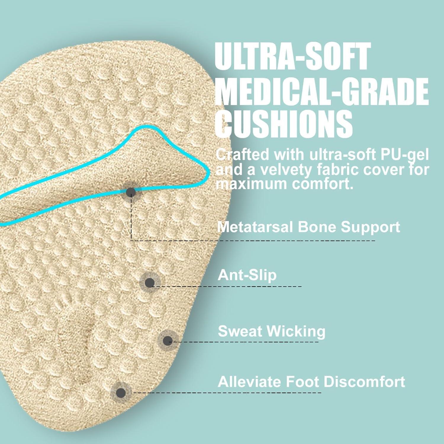 8 Pares Almohadillas Talones y Bola del Pie YIUERTEO