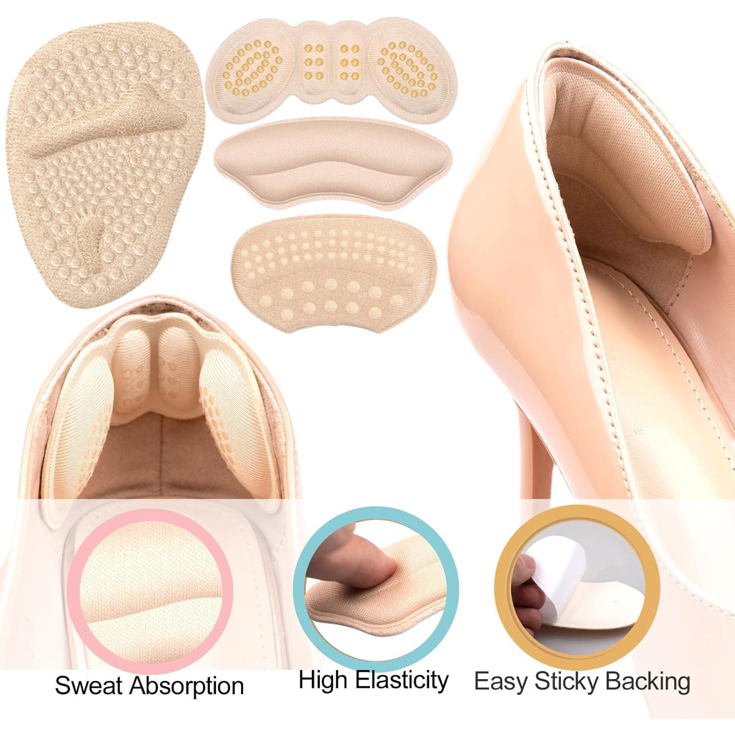 8 Pares Almohadillas Talones y Bola del Pie YIUERTEO