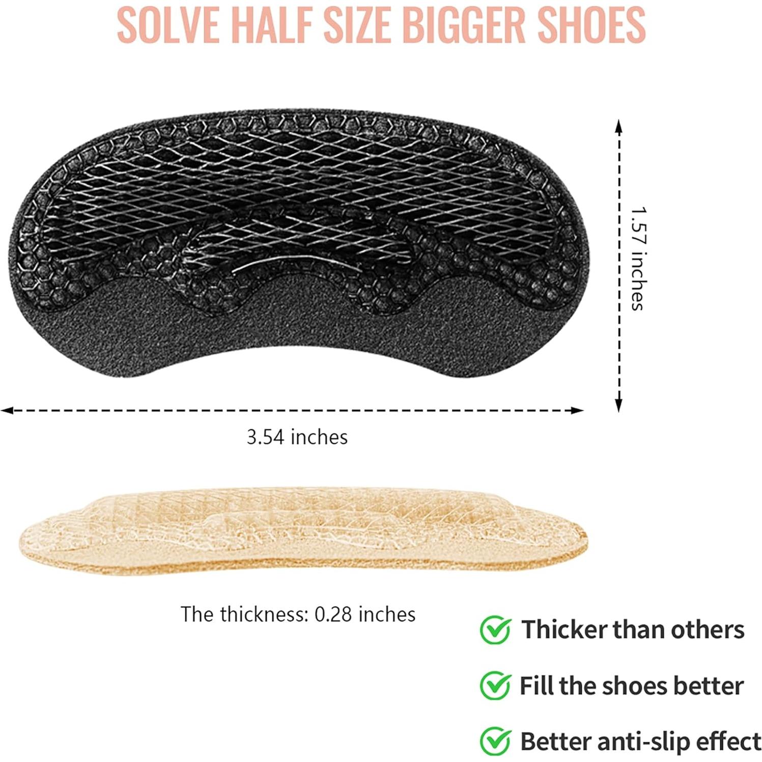 Almohadillas de Talón GEHENG 4D Cloud - 2 Pares Negros