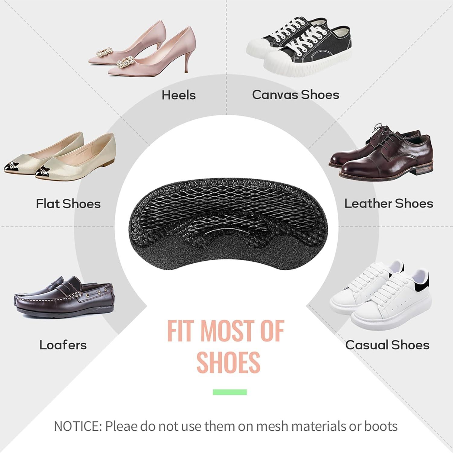 Almohadillas de Talón GEHENG 4D Cloud - 2 Pares Negros