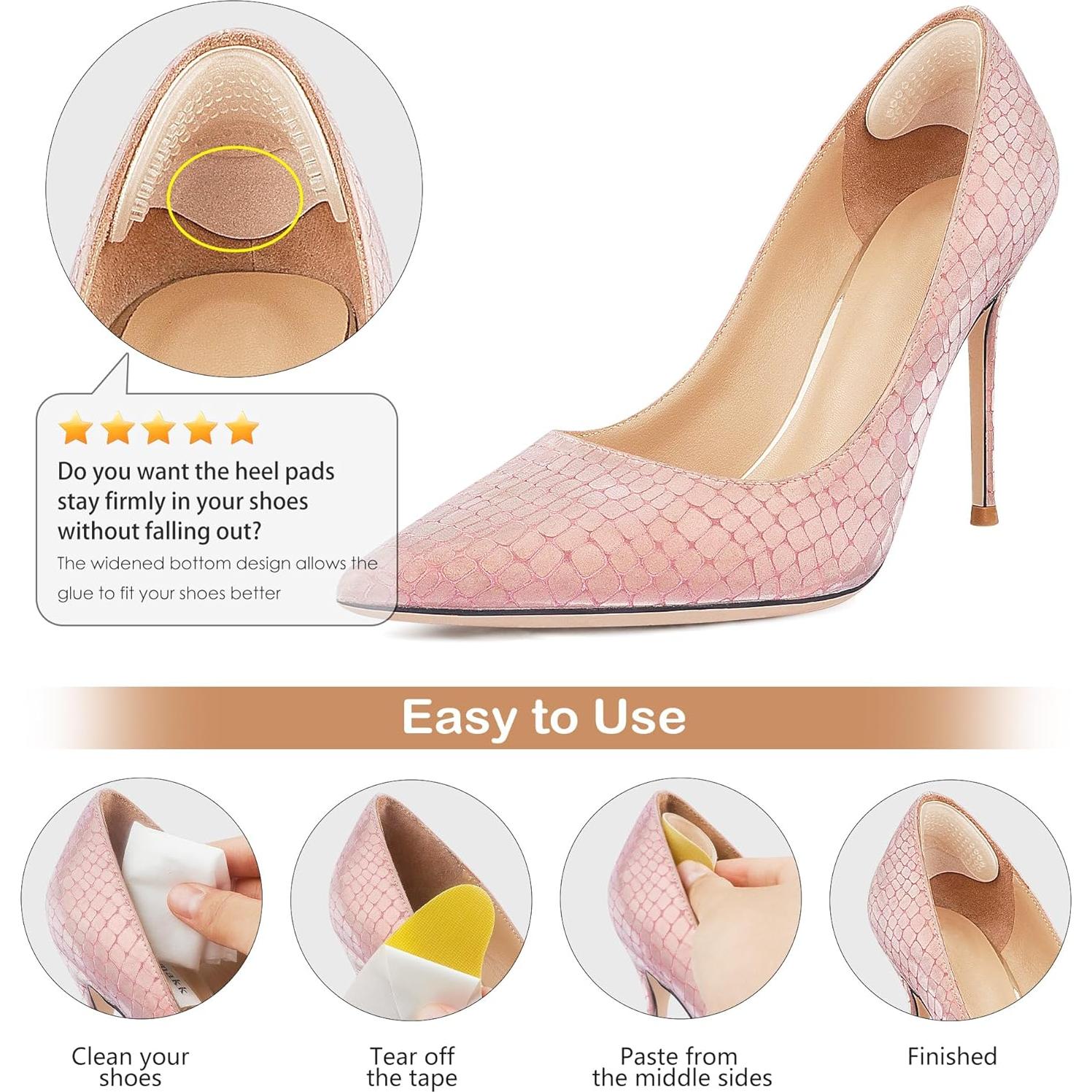 Almohadillas para Talones Lmyicuk Antideslizantes - 2 Pares Multicolor