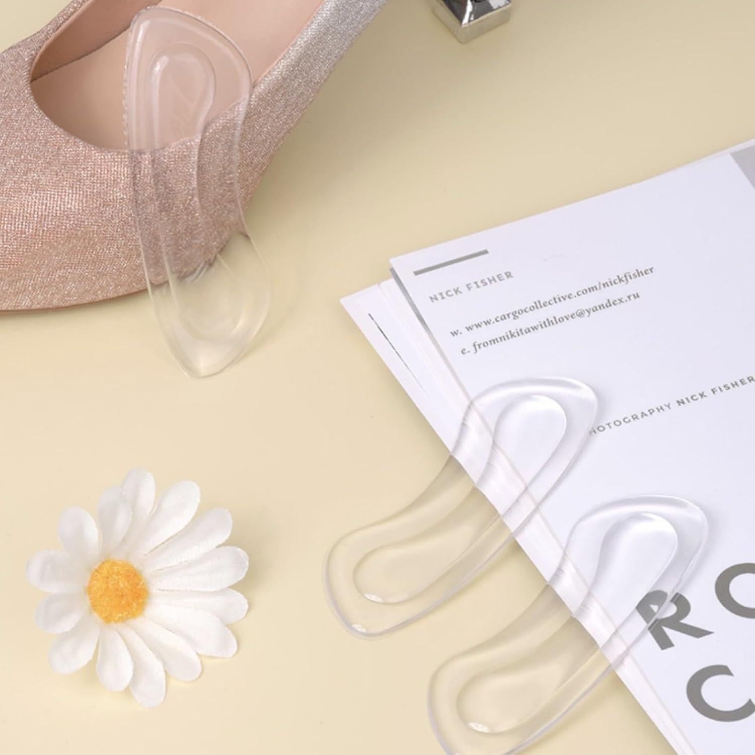 Almohadillas de Talón EACOZY - 5 Pares Transparentes para Zapatos