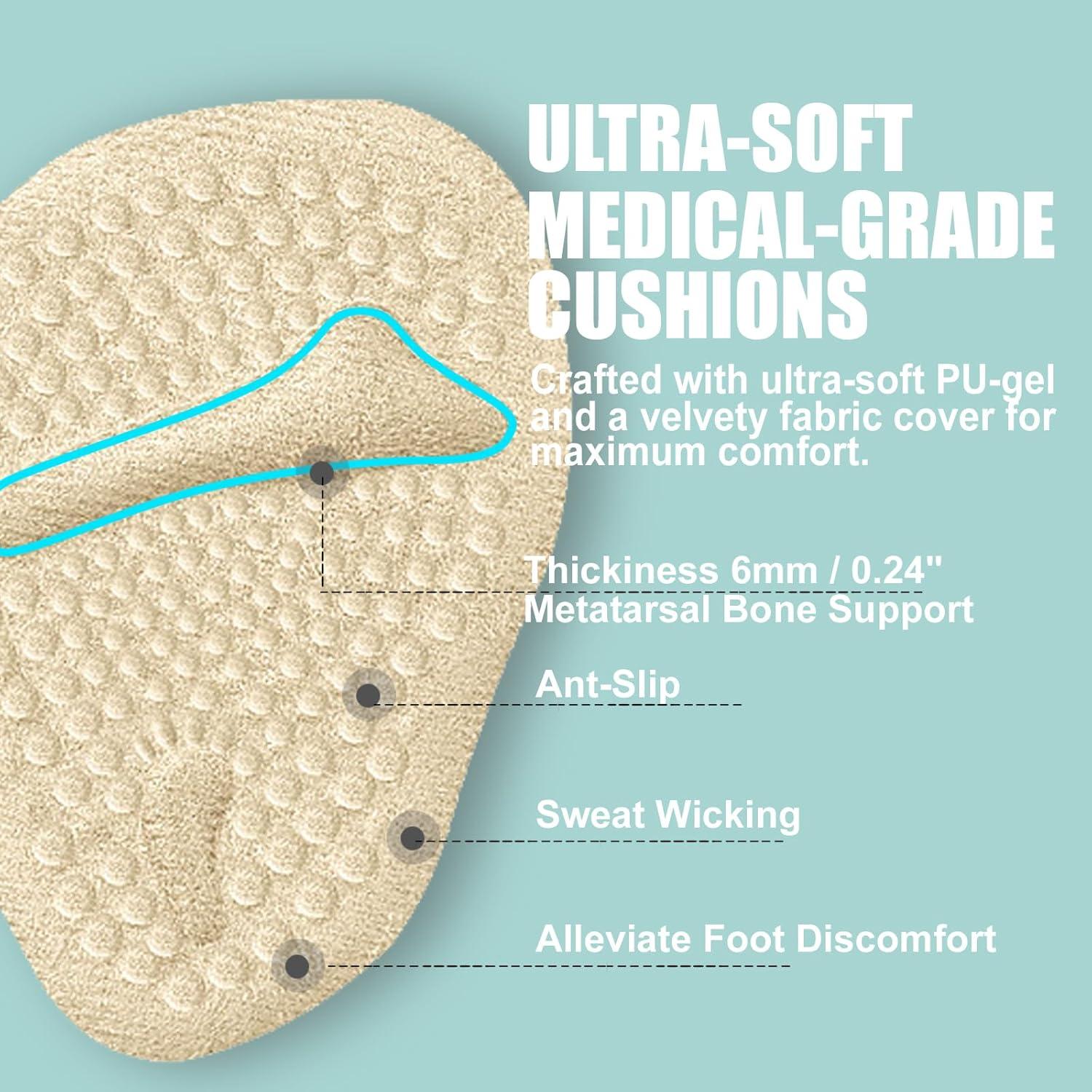 6 Pares de Almohadillas para Talones Viybtue - Comodidad para Tacones