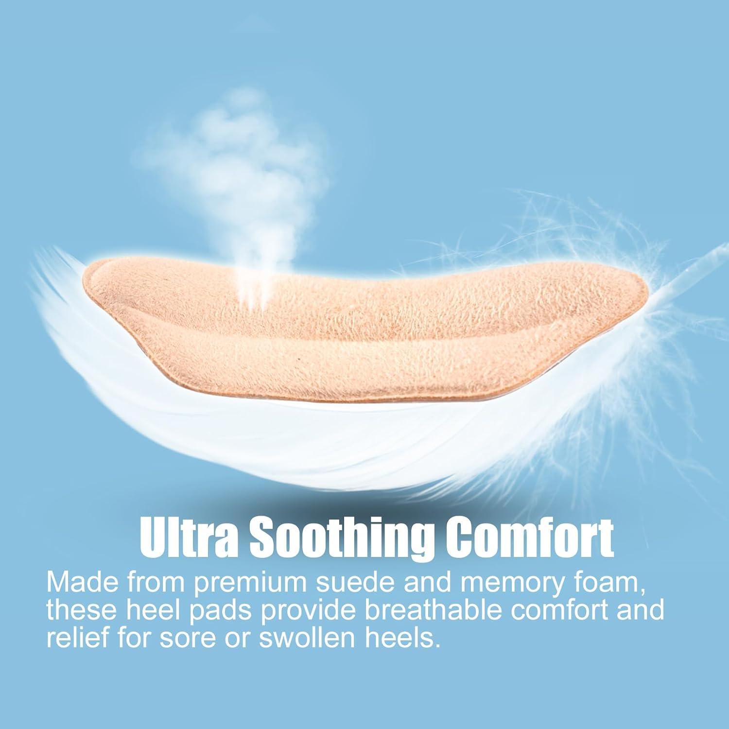 6 Pares de Almohadillas para Talones Viybtue - Comodidad para Tacones