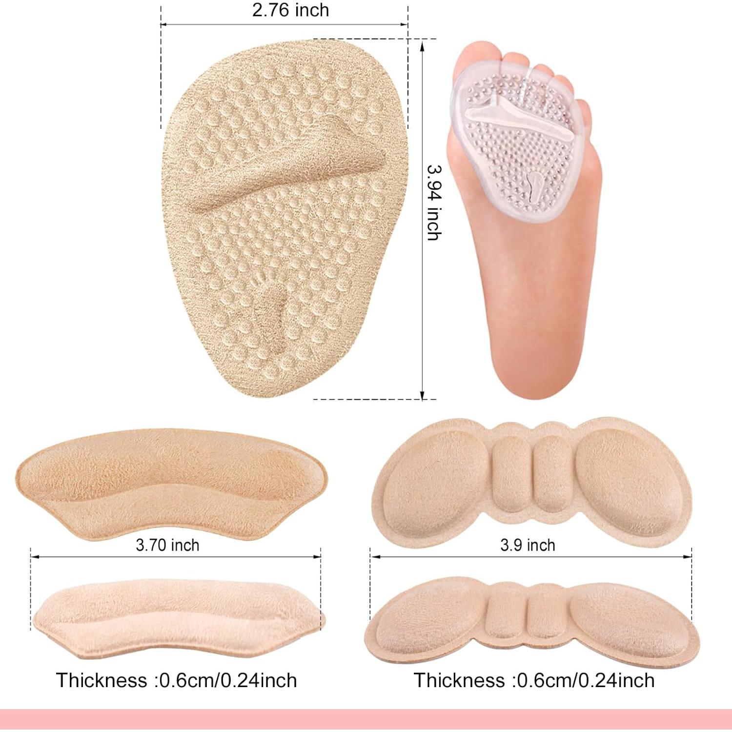 6 Pares de Almohadillas para Talones Viybtue - Comodidad para Tacones