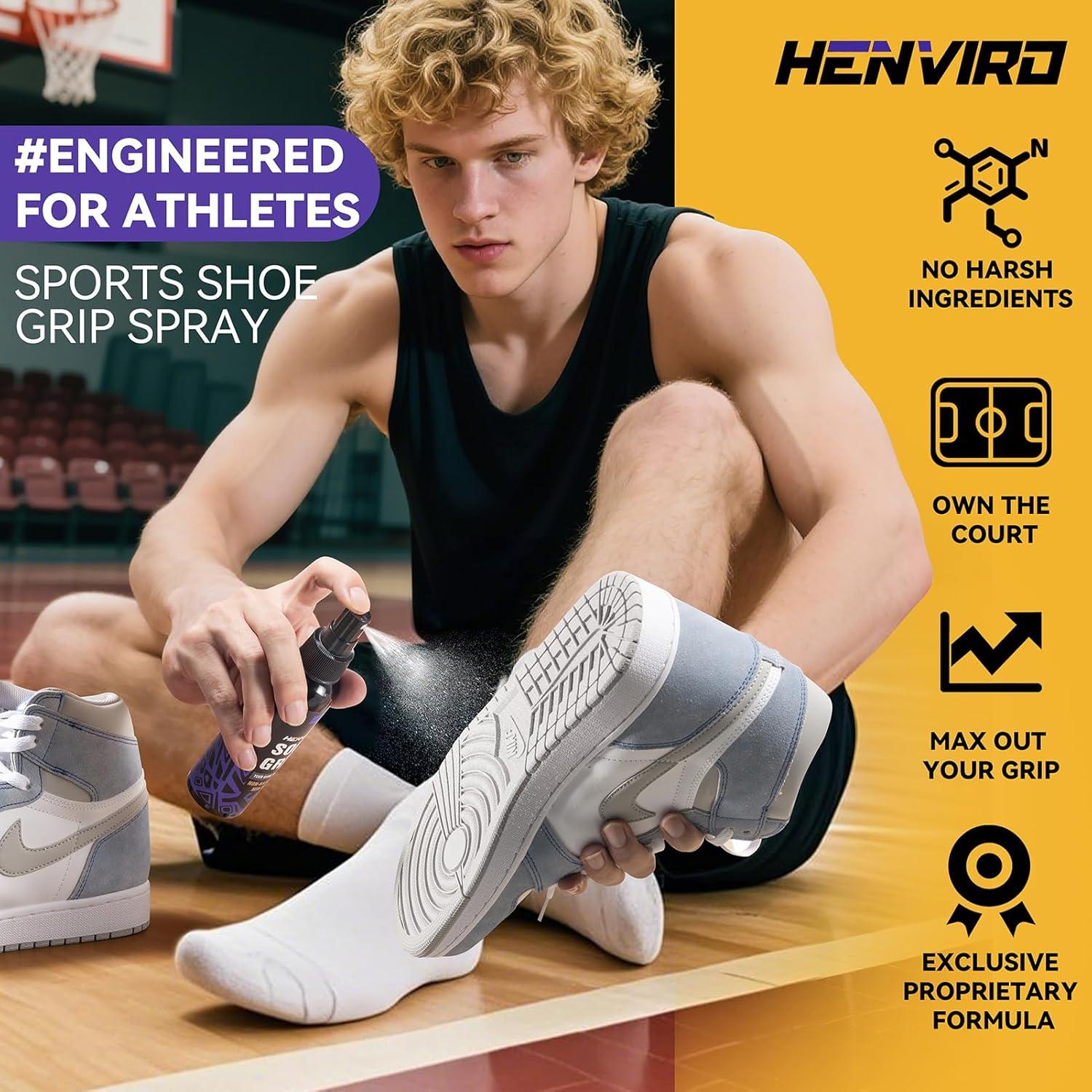 Spray Antideslizante Henviro 113.4 ml + Toallitas para Zapatillas