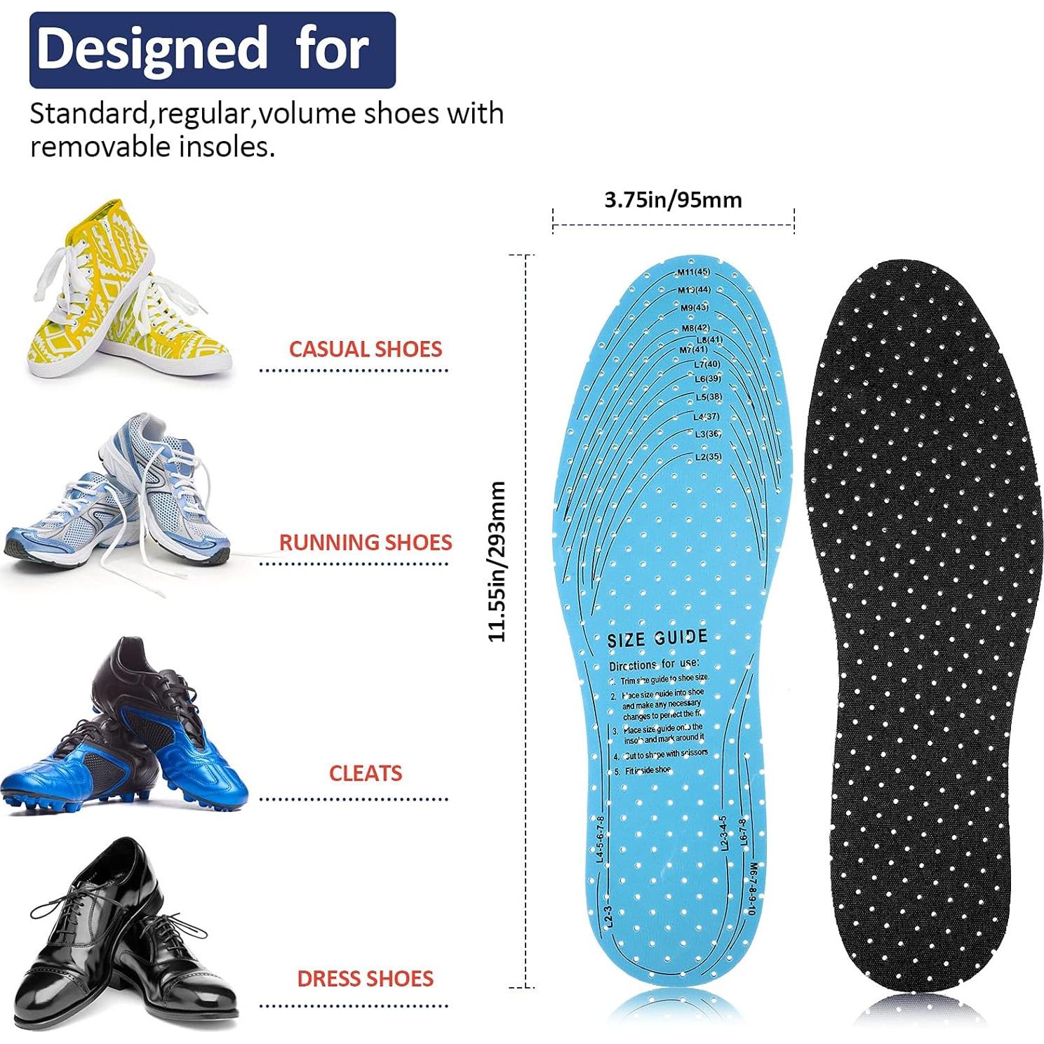 Plantillas Transpirables Sintege 3 Pares Doble Capa 3mm