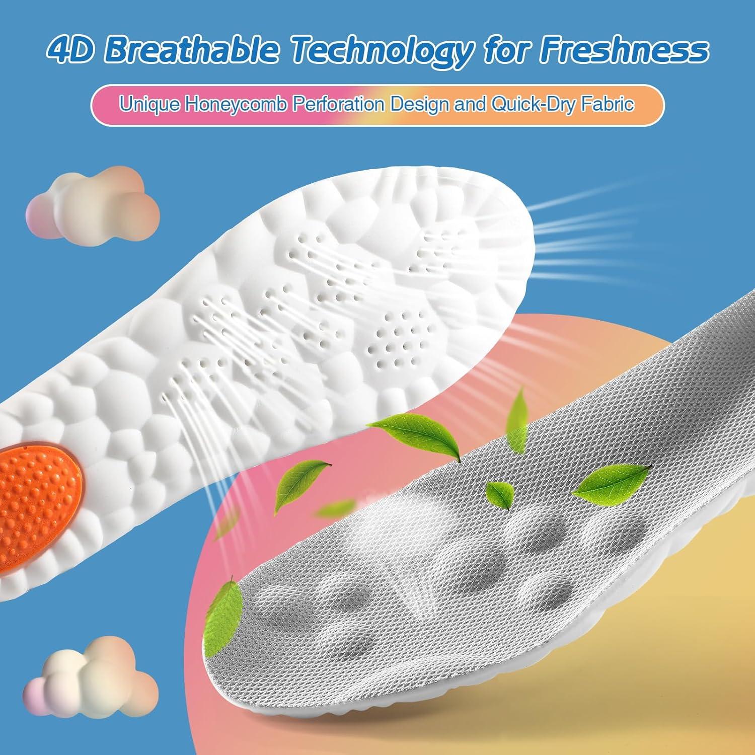 Plantillas de Confort Lennoos 4D para Mujeres - Amortiguación Viscoelástica