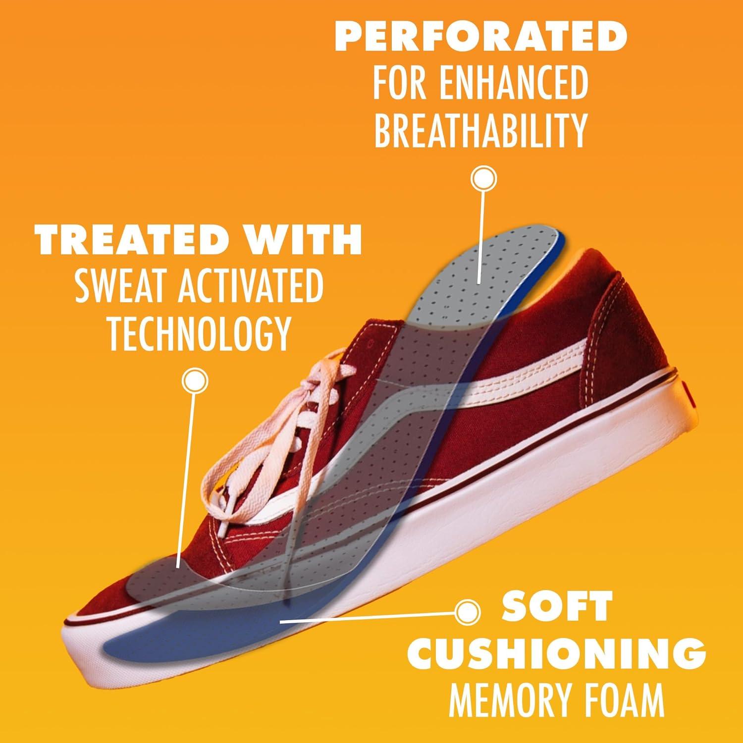 Arm & Hammer Soft Step Memory Foam Insoles (M 8-14/W 6-10)