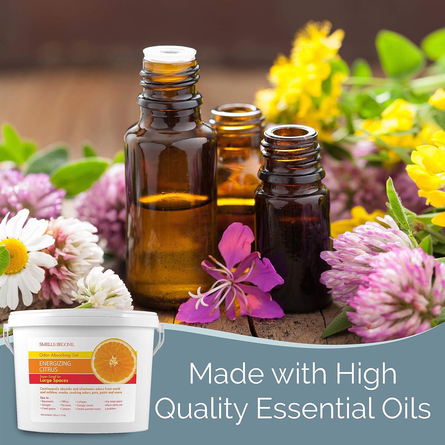 Gel Absorbente de Olores SMELLS BEGONE 3.78L Cítricos Energizantes
