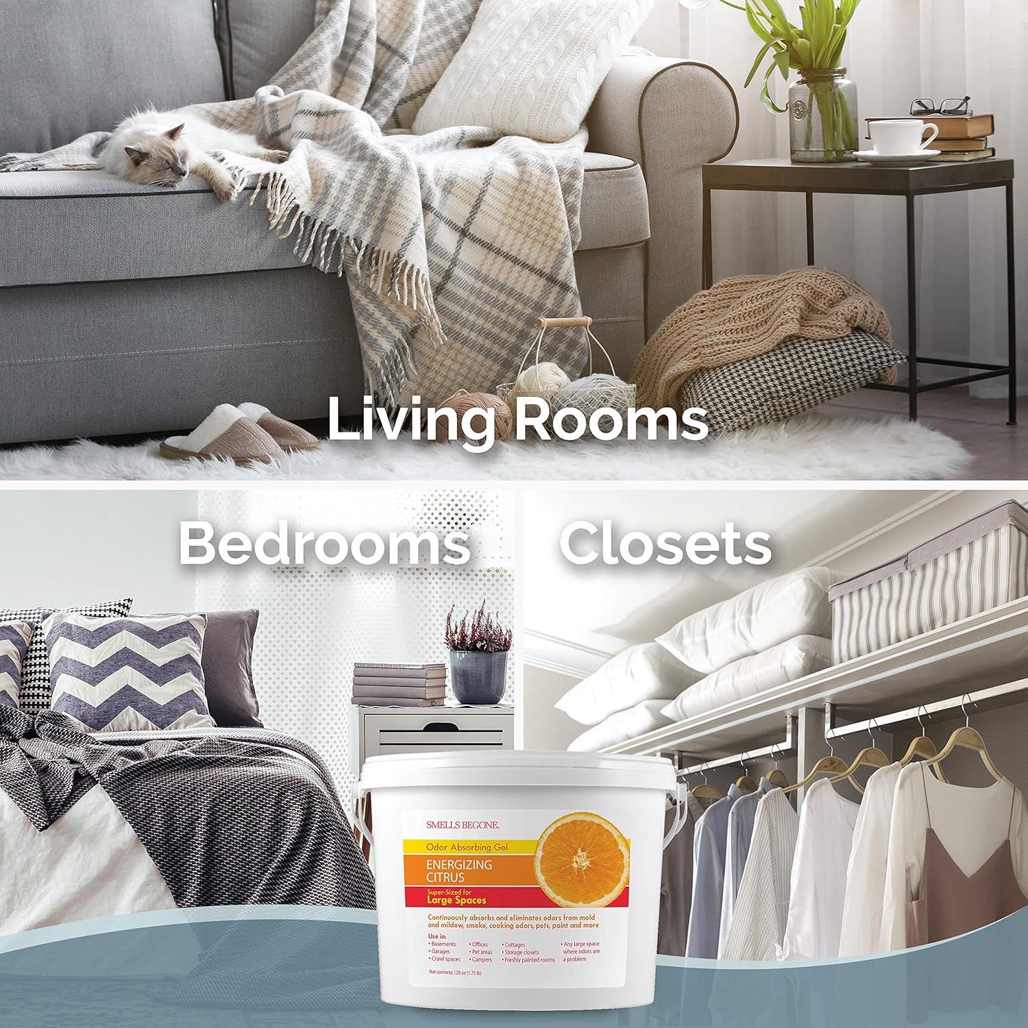 Gel Absorbente de Olores SMELLS BEGONE 3.78L Cítricos Energizantes