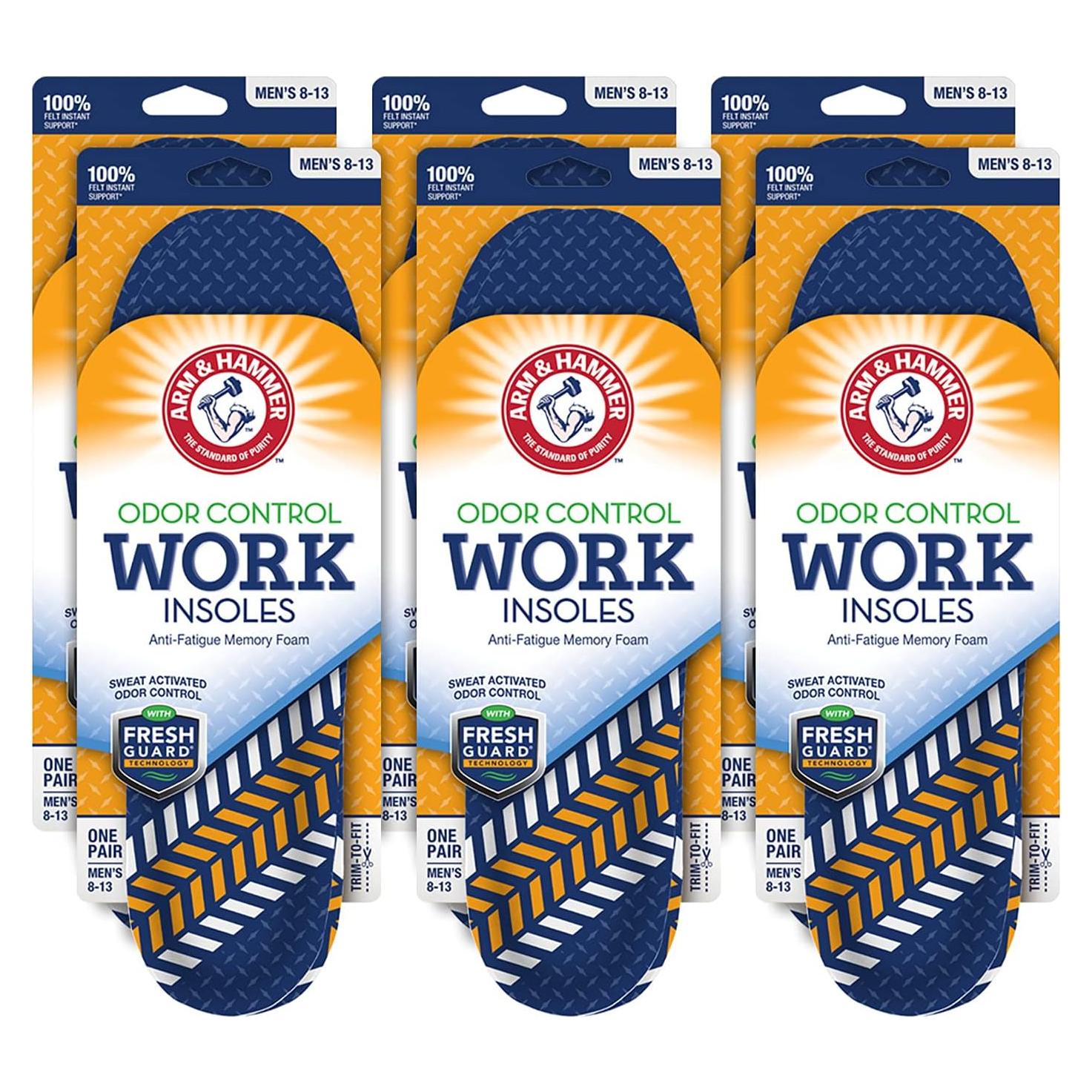 Plantillas Antifatiga Arm & Hammer para Botas - Soporte Arco y Control Olores