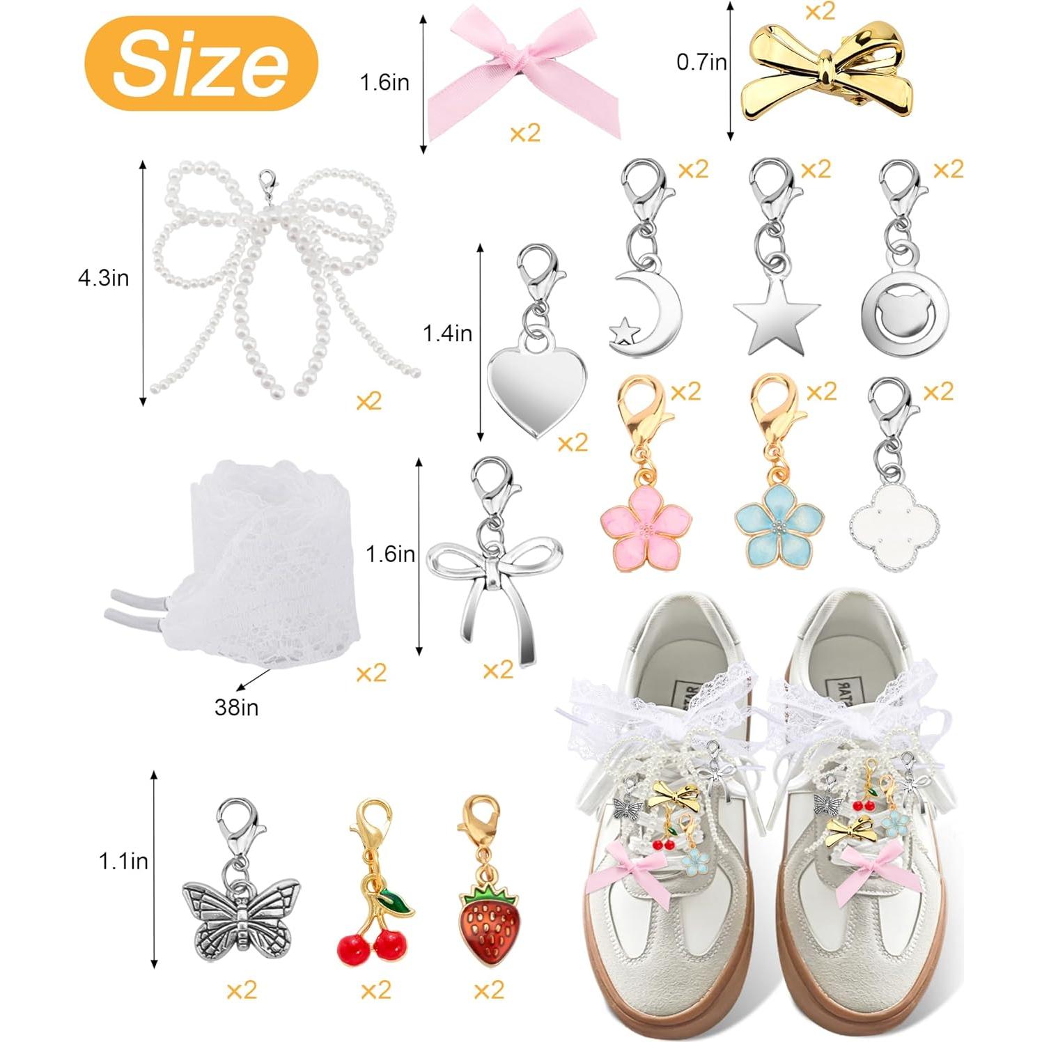 30 Encantos para Zapatos Yawlsow - Accesorios de Moda