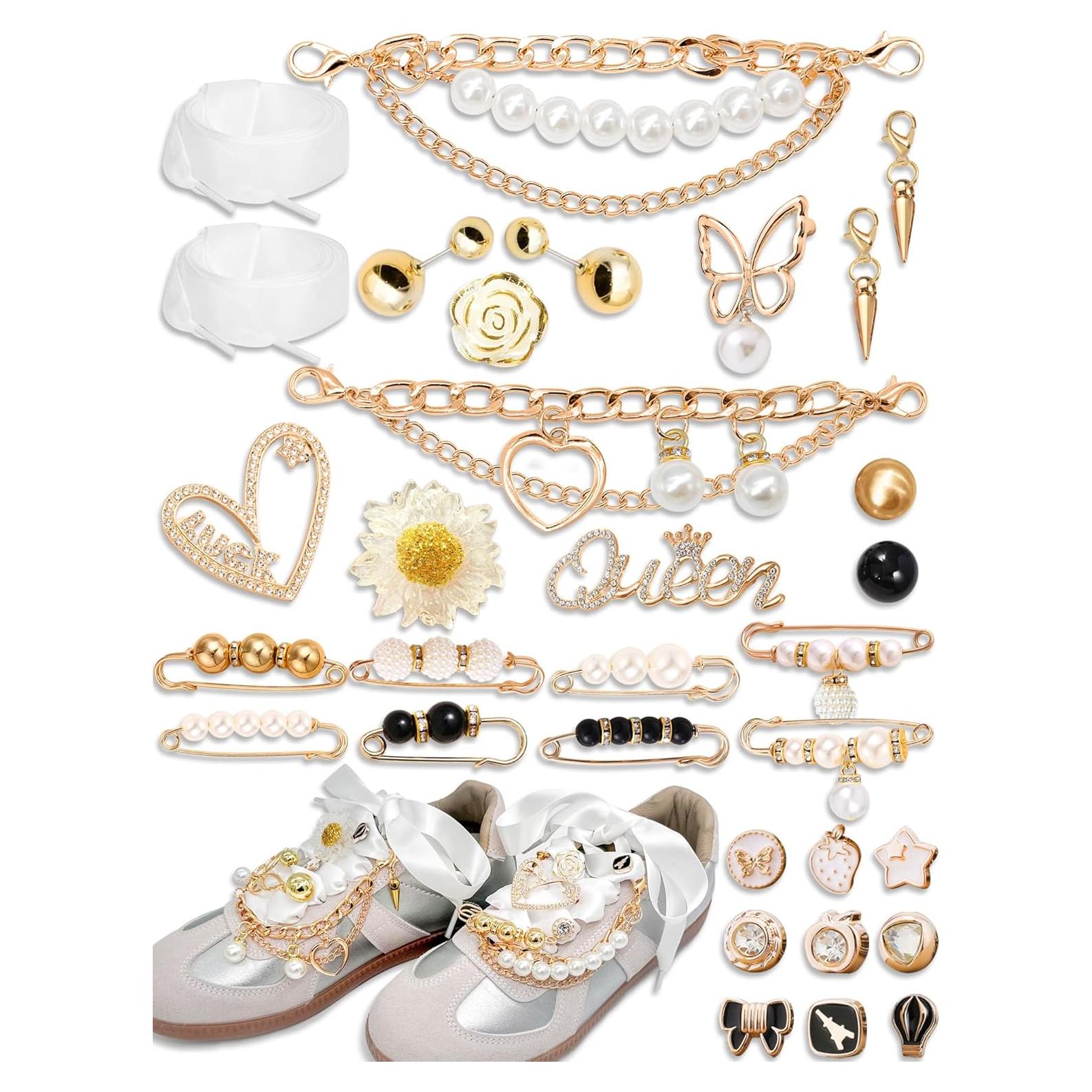 Conjunto de Encantos para Zapatillas Acwenie - Decoración Elegante