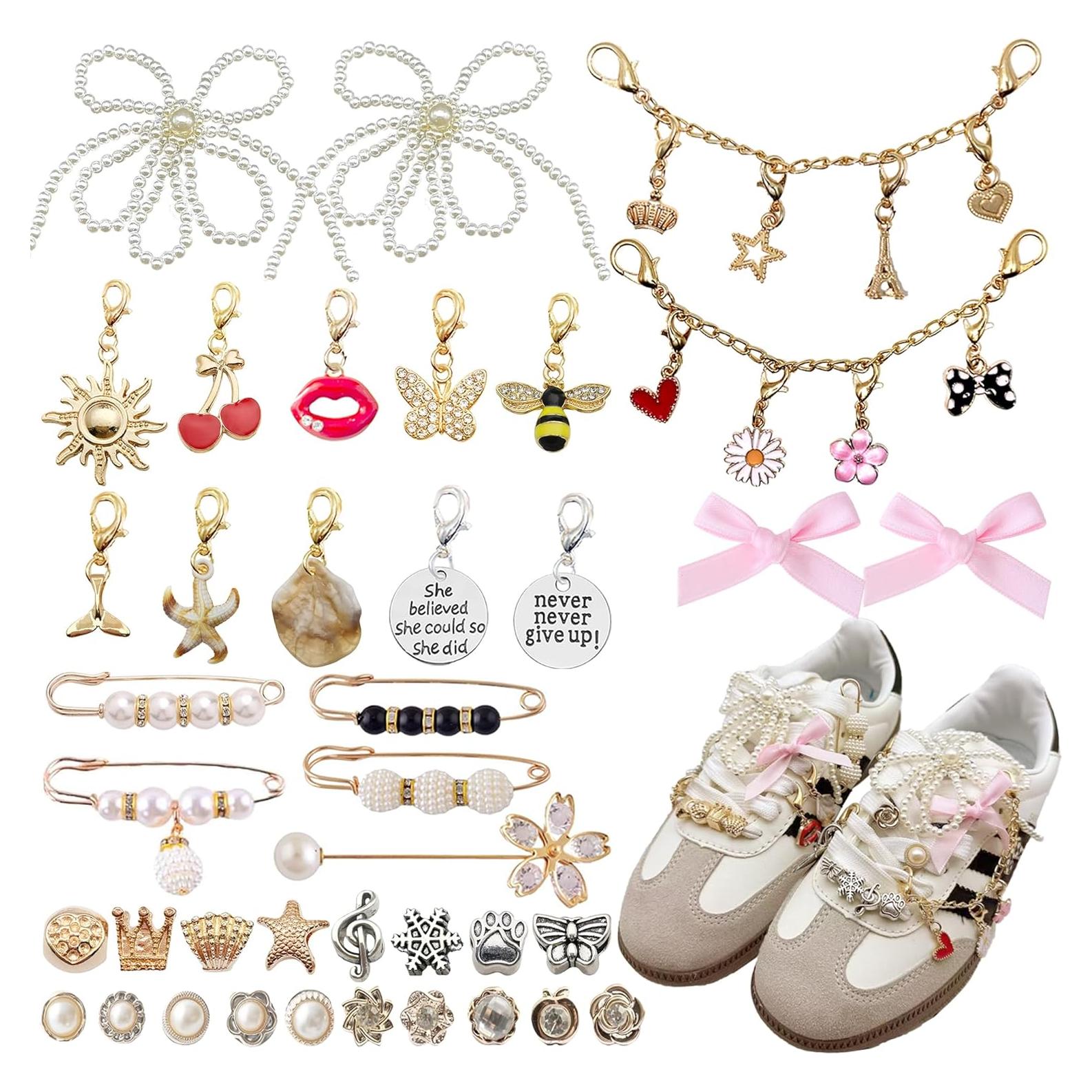 Encantos para Zapatos 39 Pcs - Joyería DIY para Mujeres