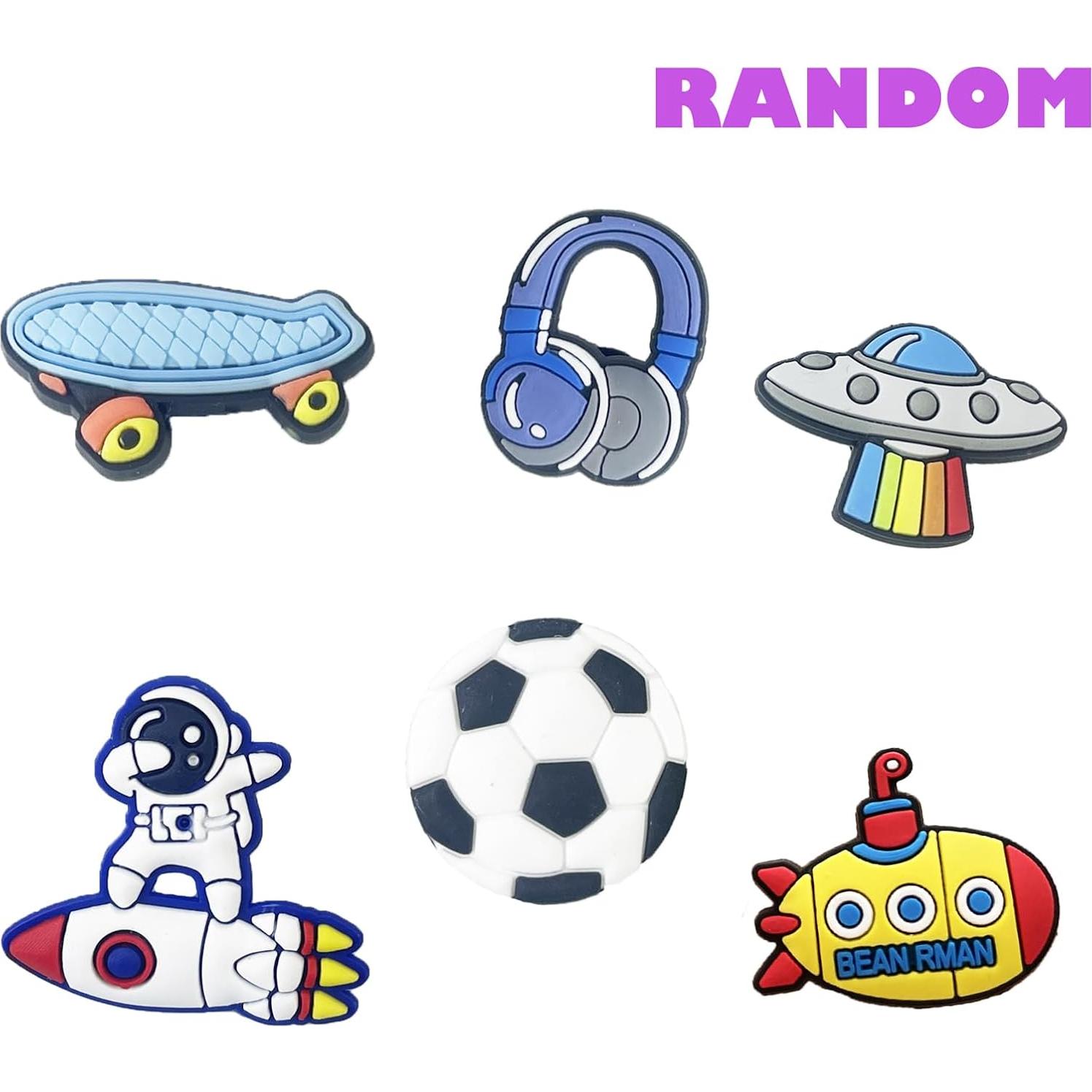 35 Piezas Encantos de Zapatos PVC Aleatorios para Niños