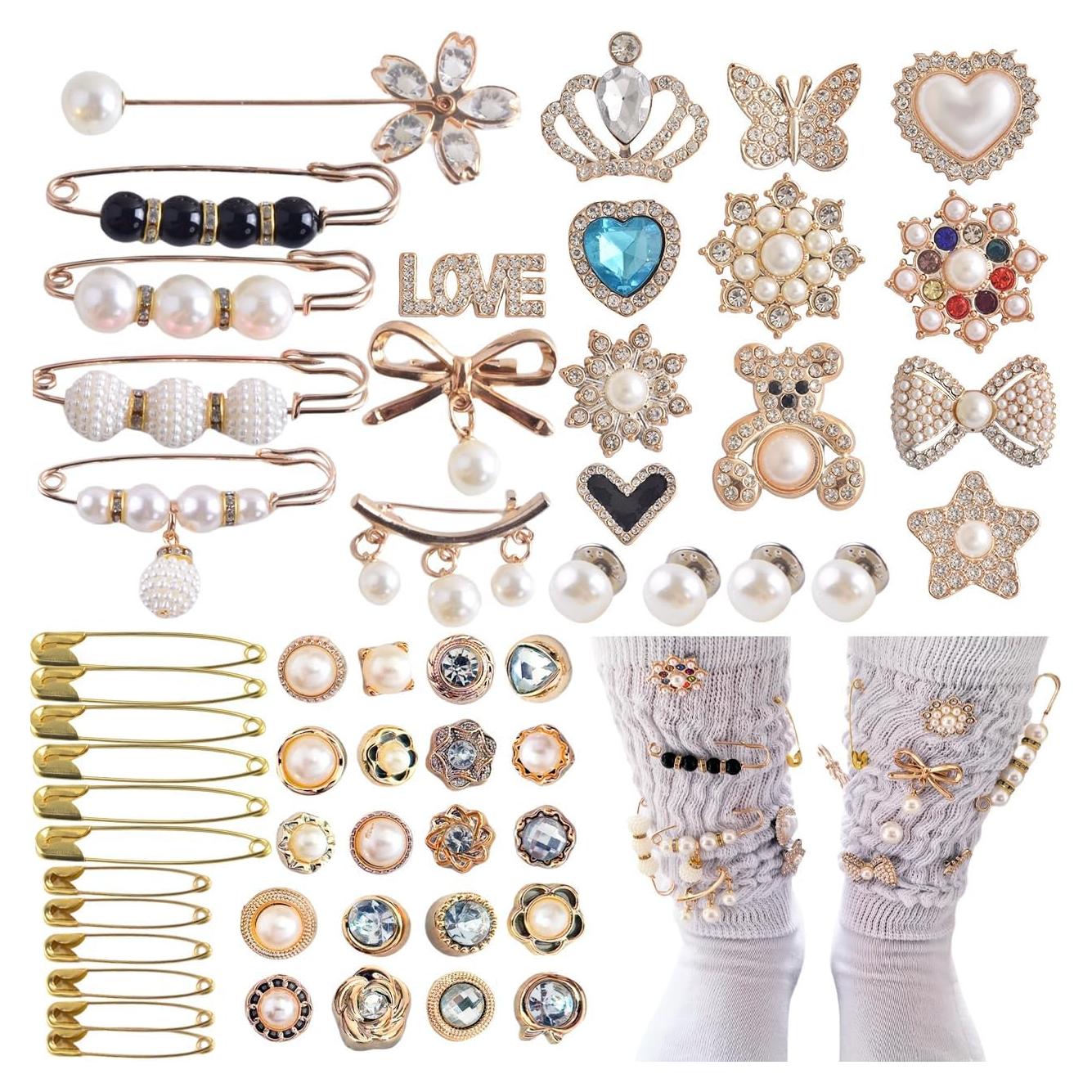 KJML DIY Charms para Calcetines 55 Piezas Accesorios