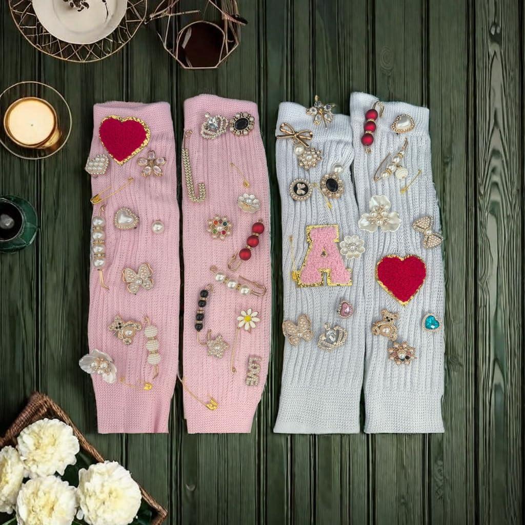 KJML DIY Charms para Calcetines 55 Piezas Accesorios